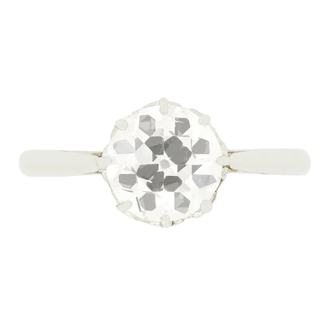 Art Deco 1.50ct Diamond Solitaire Ring, c.1920s