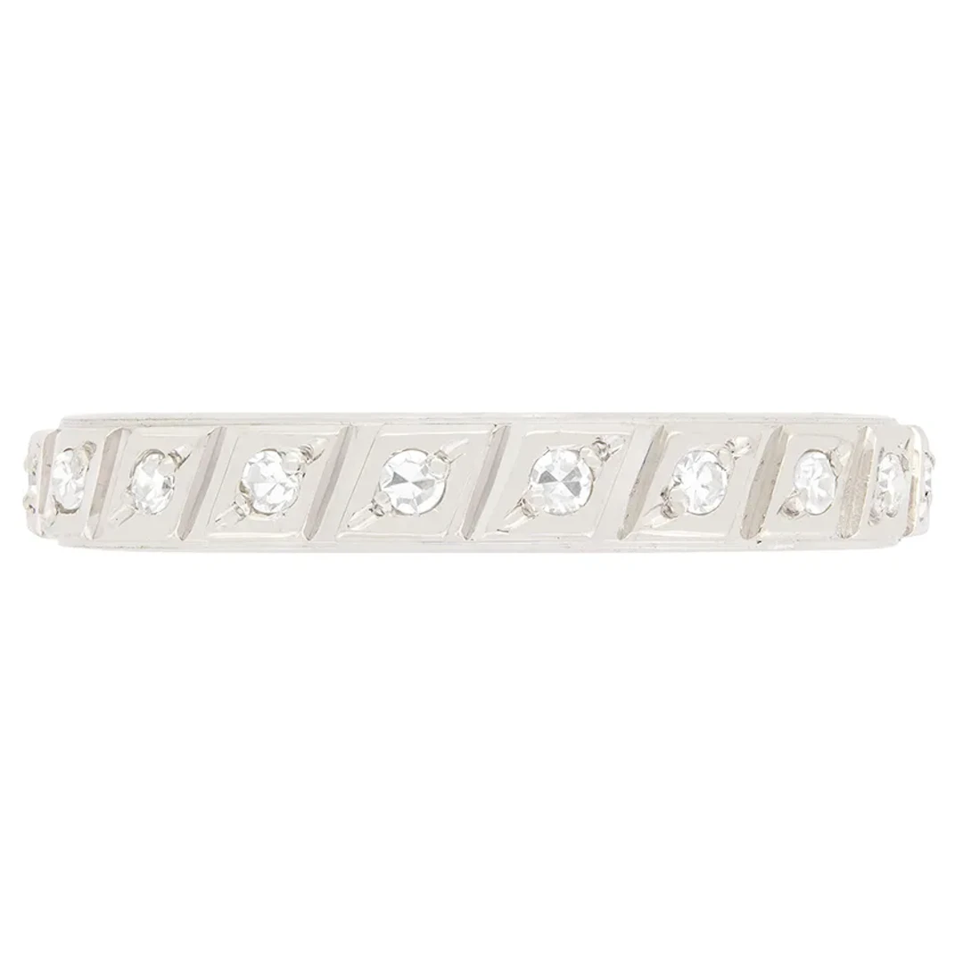Vintage 0.60ct Diamond Full Eternity Ring, c.1940s