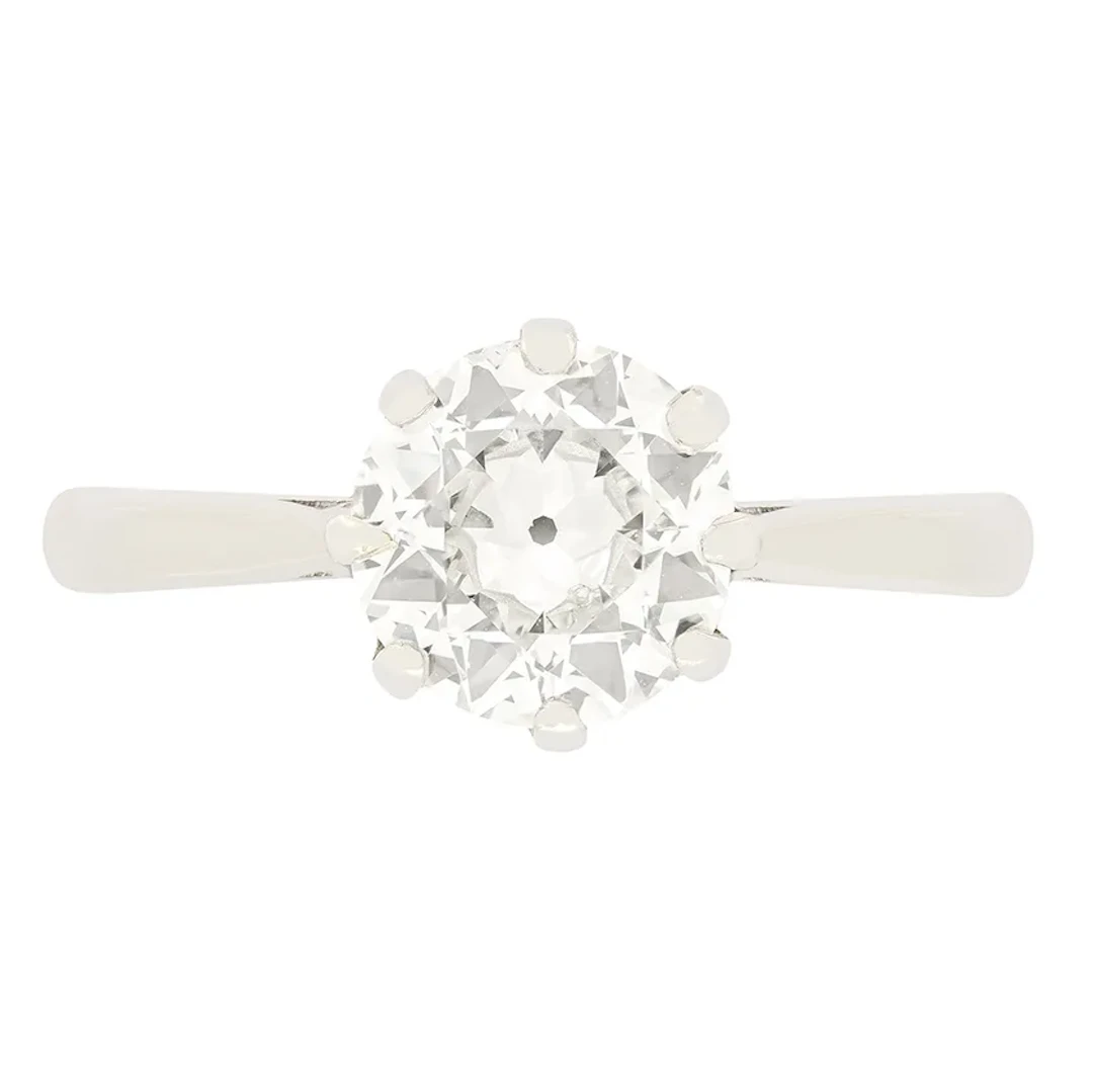 Art Deco 1.00ct Diamond Solitaire Ring, c.1920s