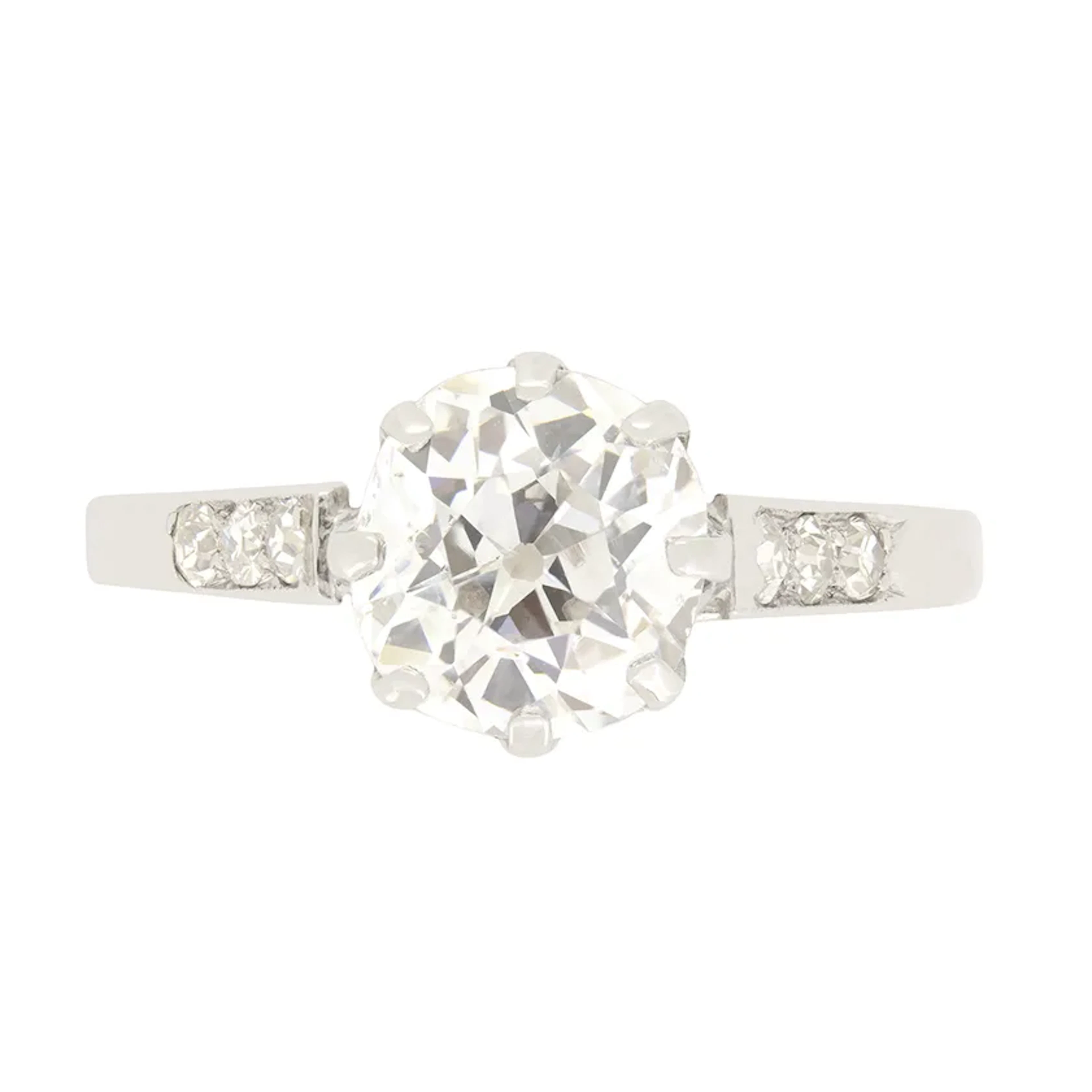 Art Deco 1.30ct Diamond Solitaire Ring, c.1920s
