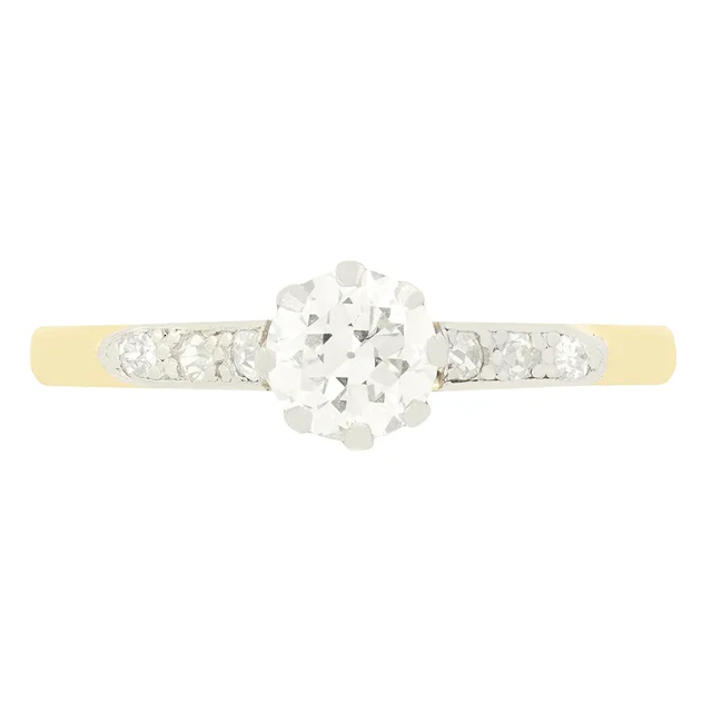 Edwardian 0.50ct Diamond Solitaire Ring, c.1910s