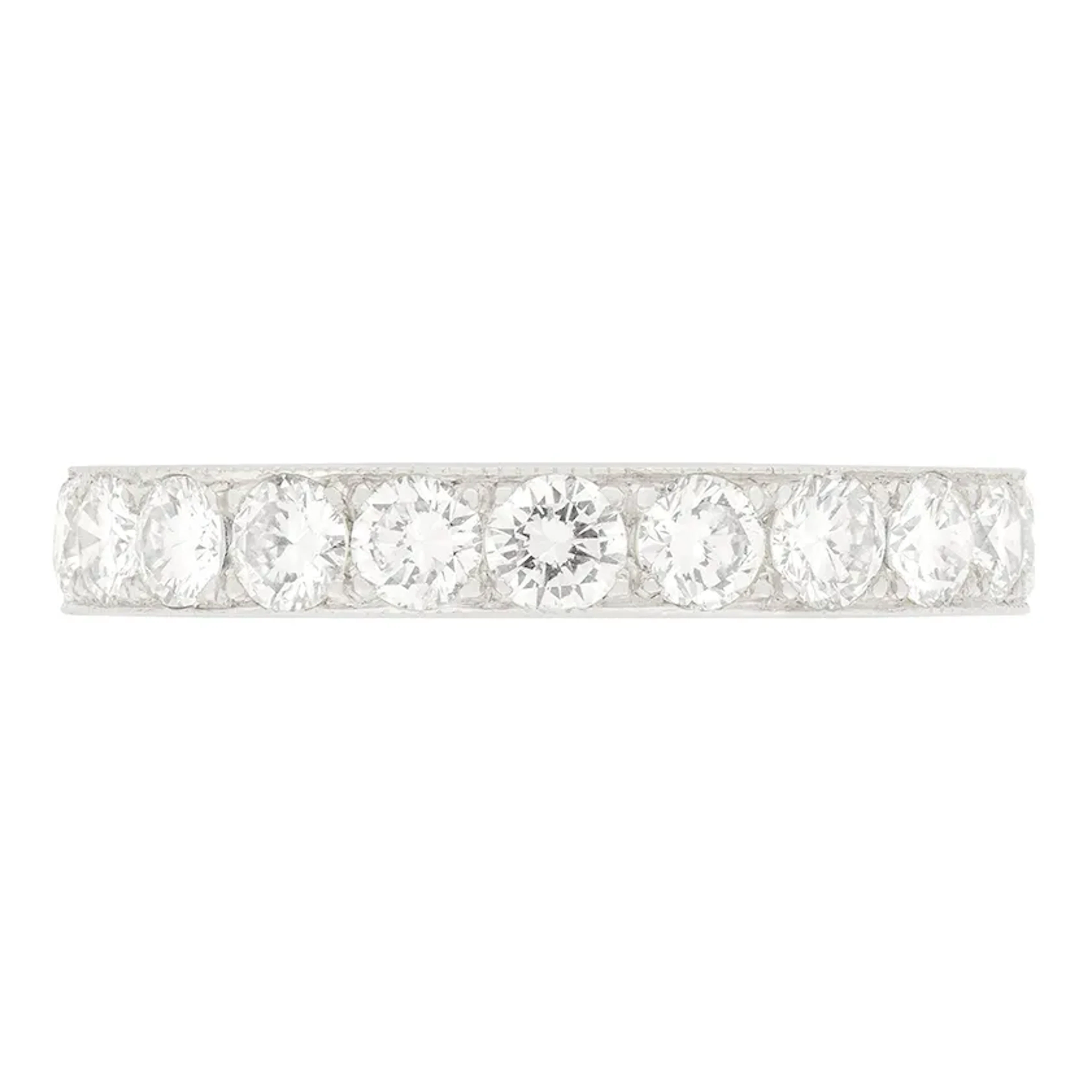 Vintage 3.30ct Diamond Full Eternity Ring, c.1950s