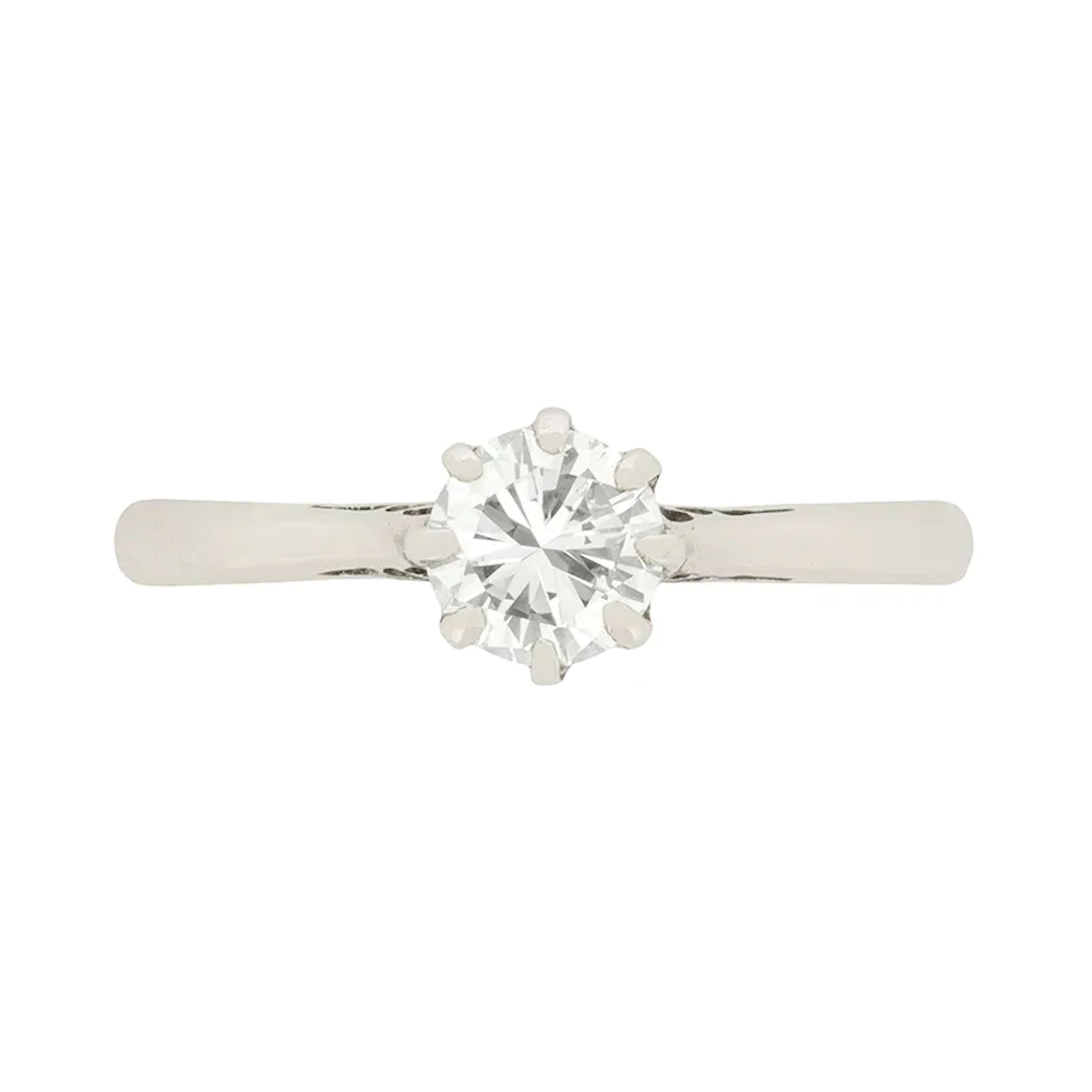 Vintage 0.50ct Diamond Solitaire Engagement Ring, c.1940s