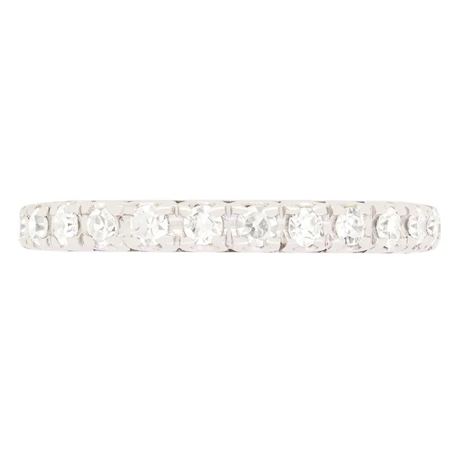 Late Deco 0.52ct Diamond Full Eternity Ring, c.1940s