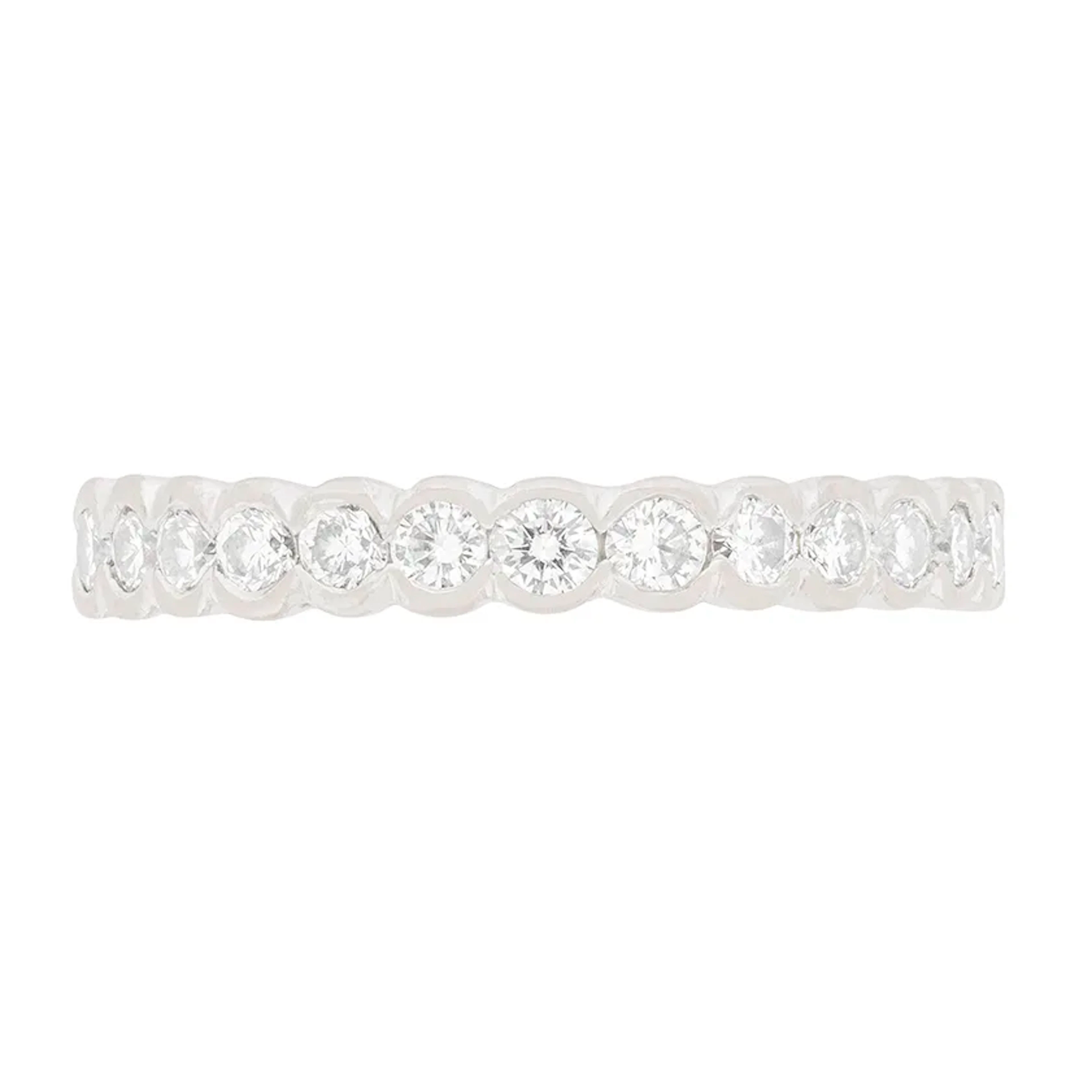 GRAFF 1.20ct Diamond Scalloped Set Eternity Band