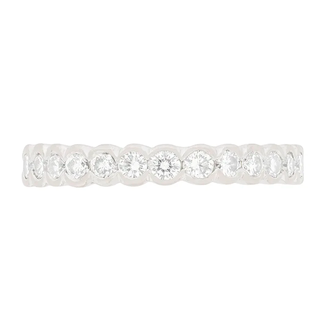 GRAFF 1.20ct Diamond Scalloped Set Eternity Band