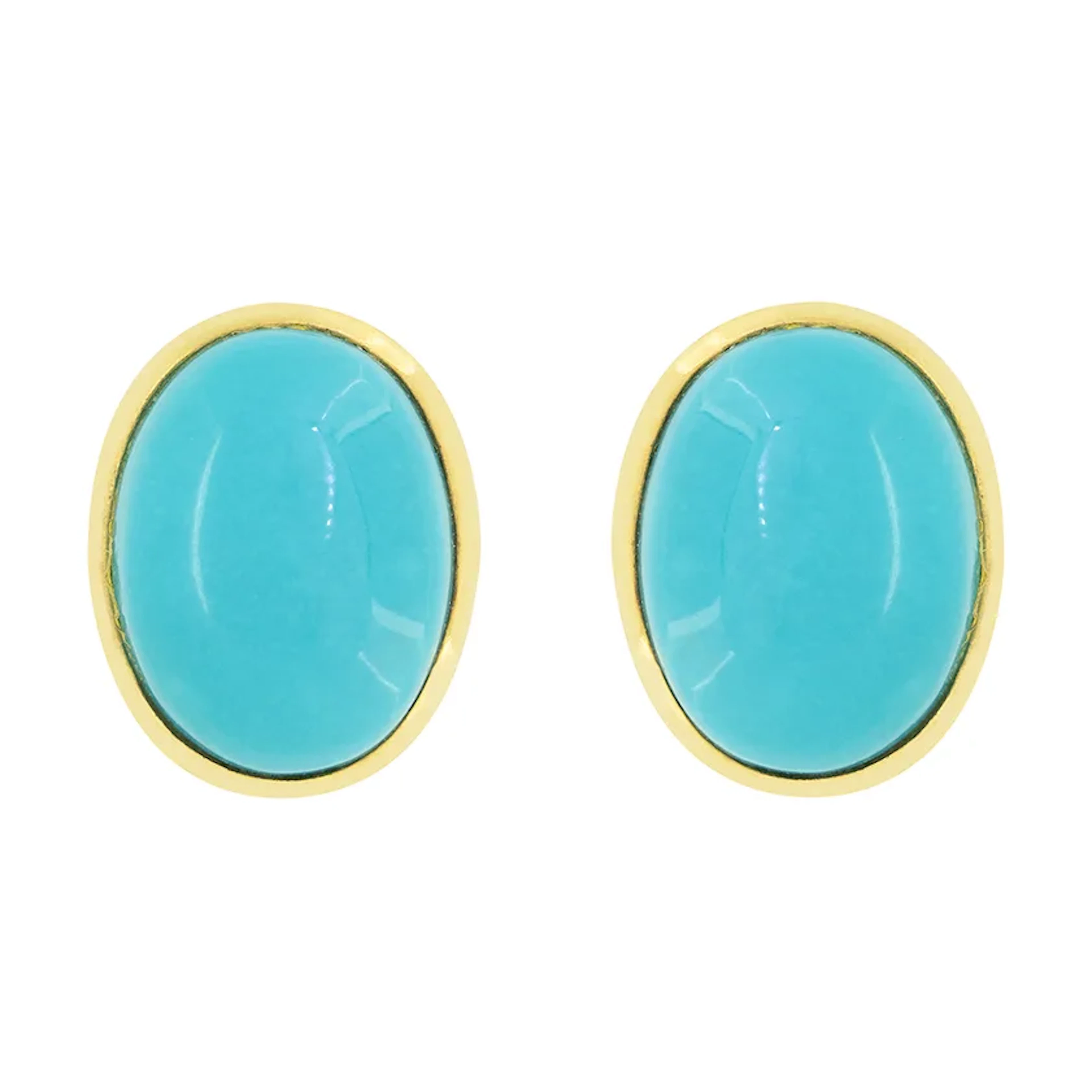 Vintage Turquoise Earrings, c.1970s