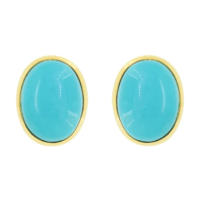 Vintage Turquoise Earrings, c.1970s