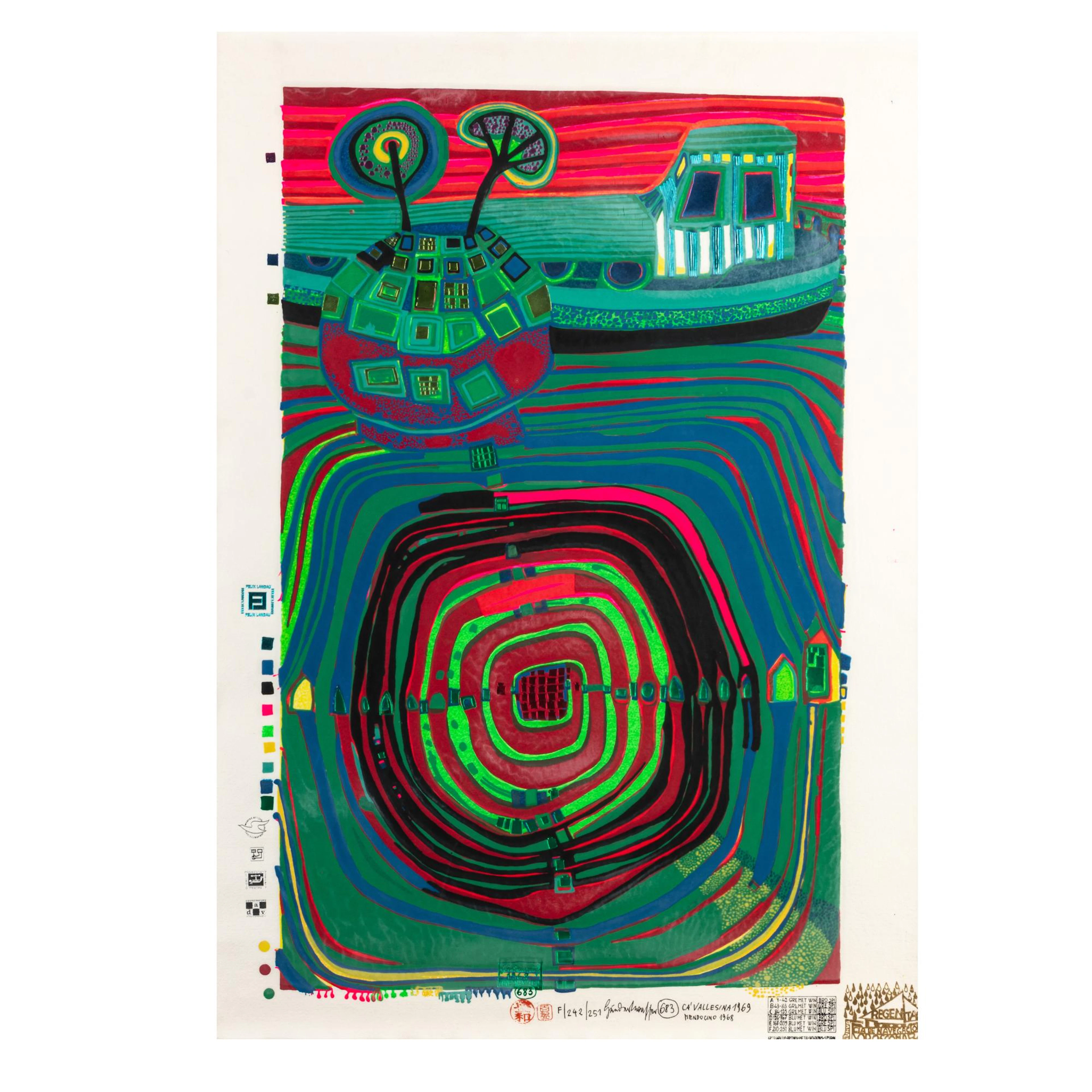 Friedensreich Hundertwasser (1928 Wien - 2000 Queensland, Australien)