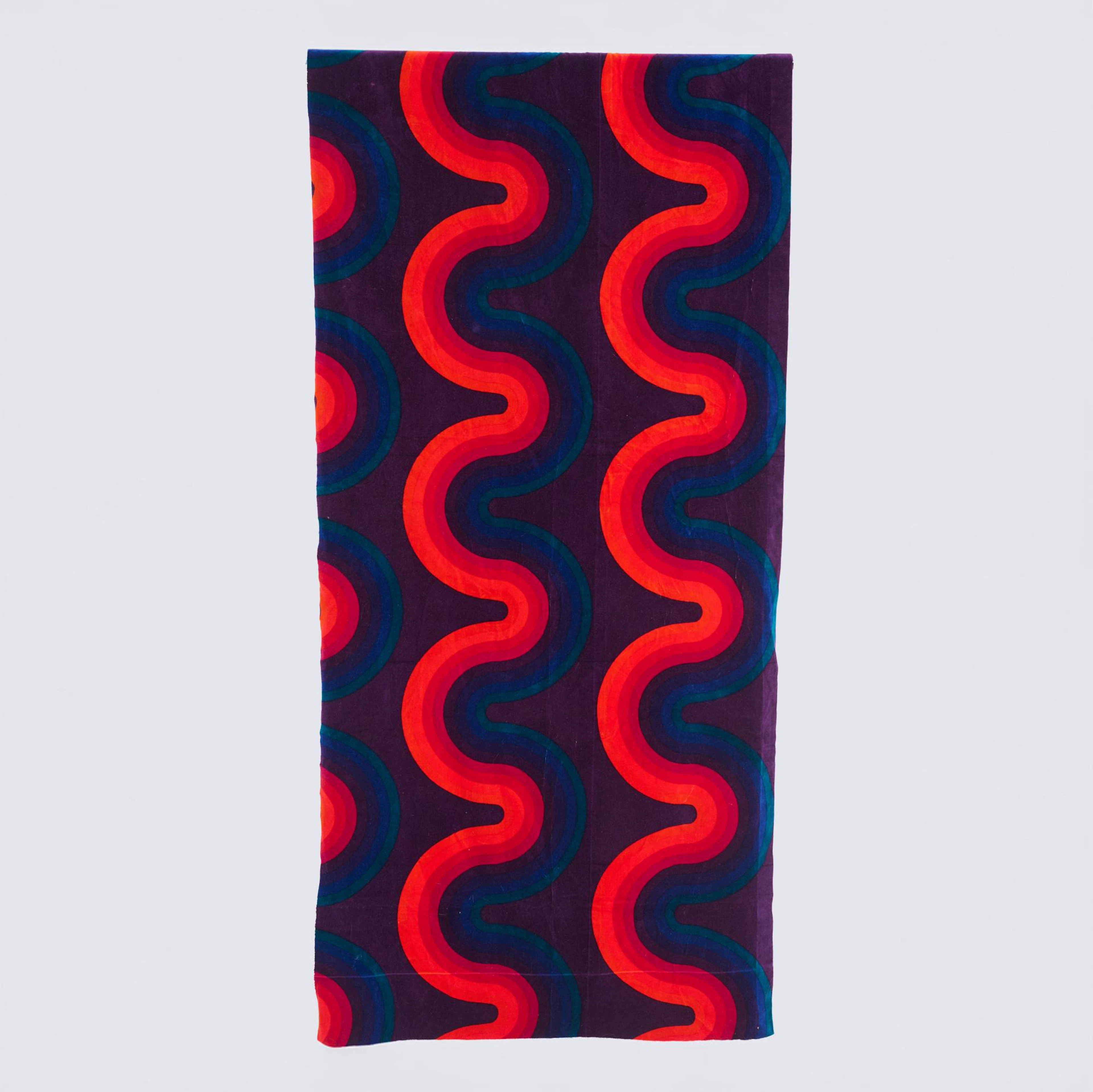 Verner Panton Stoffbahn 'Kurve', 1969 (Entwurf)