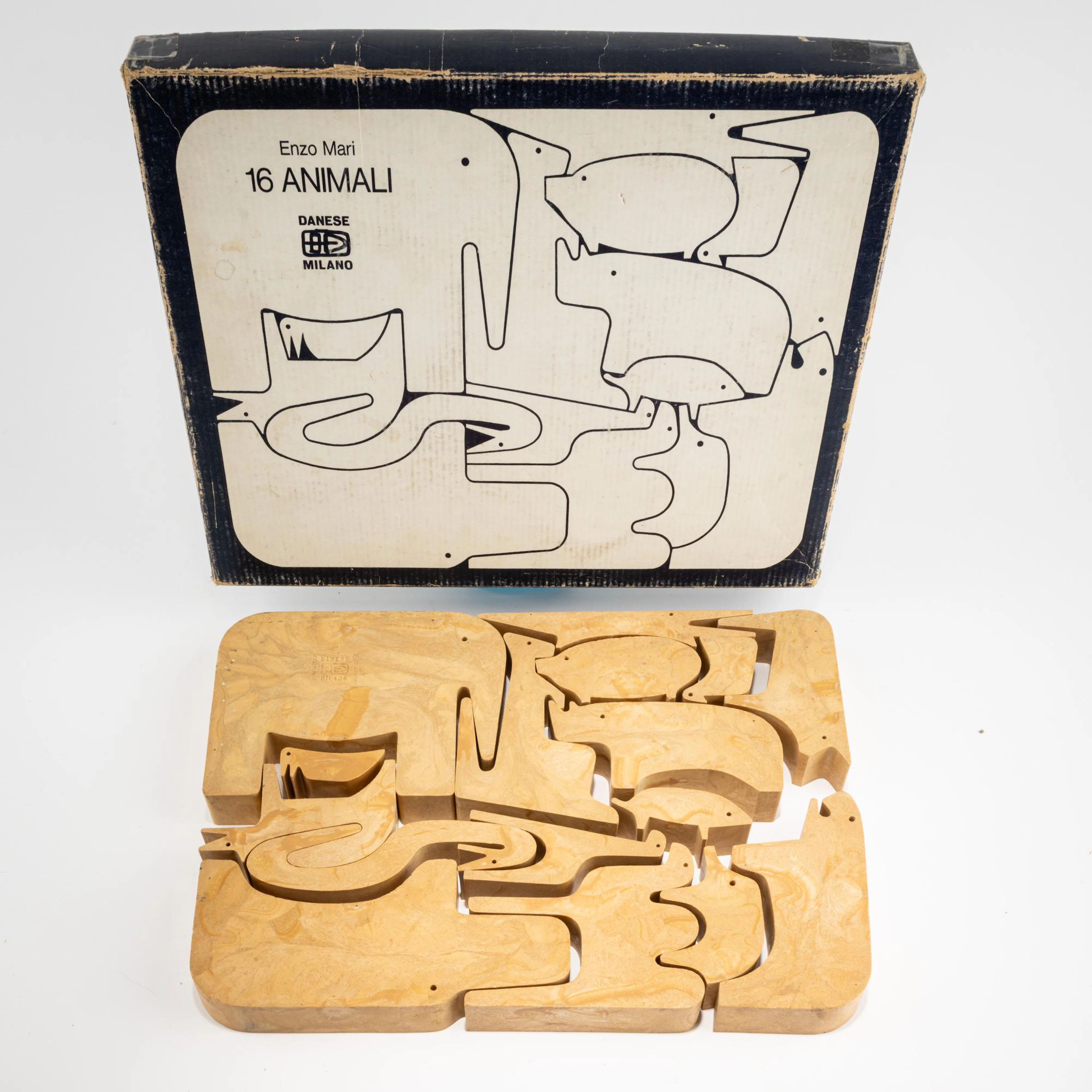 Enzo Mari Puzzle '16 Animali' - '3015D', 1957 (Entwurf)