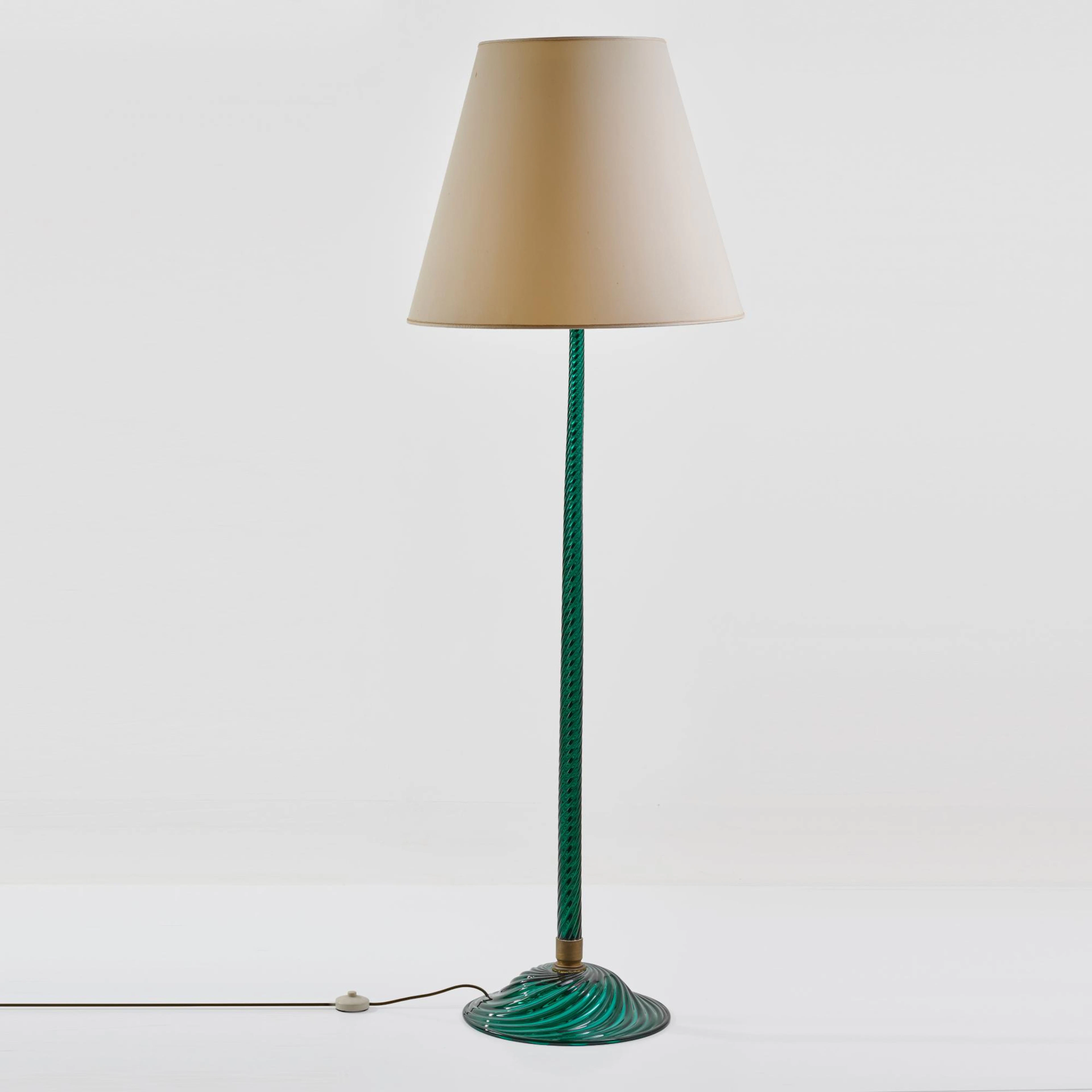 Paolo Venini Stehleuchte 'Cordonato', um 1935 (Entwurf)