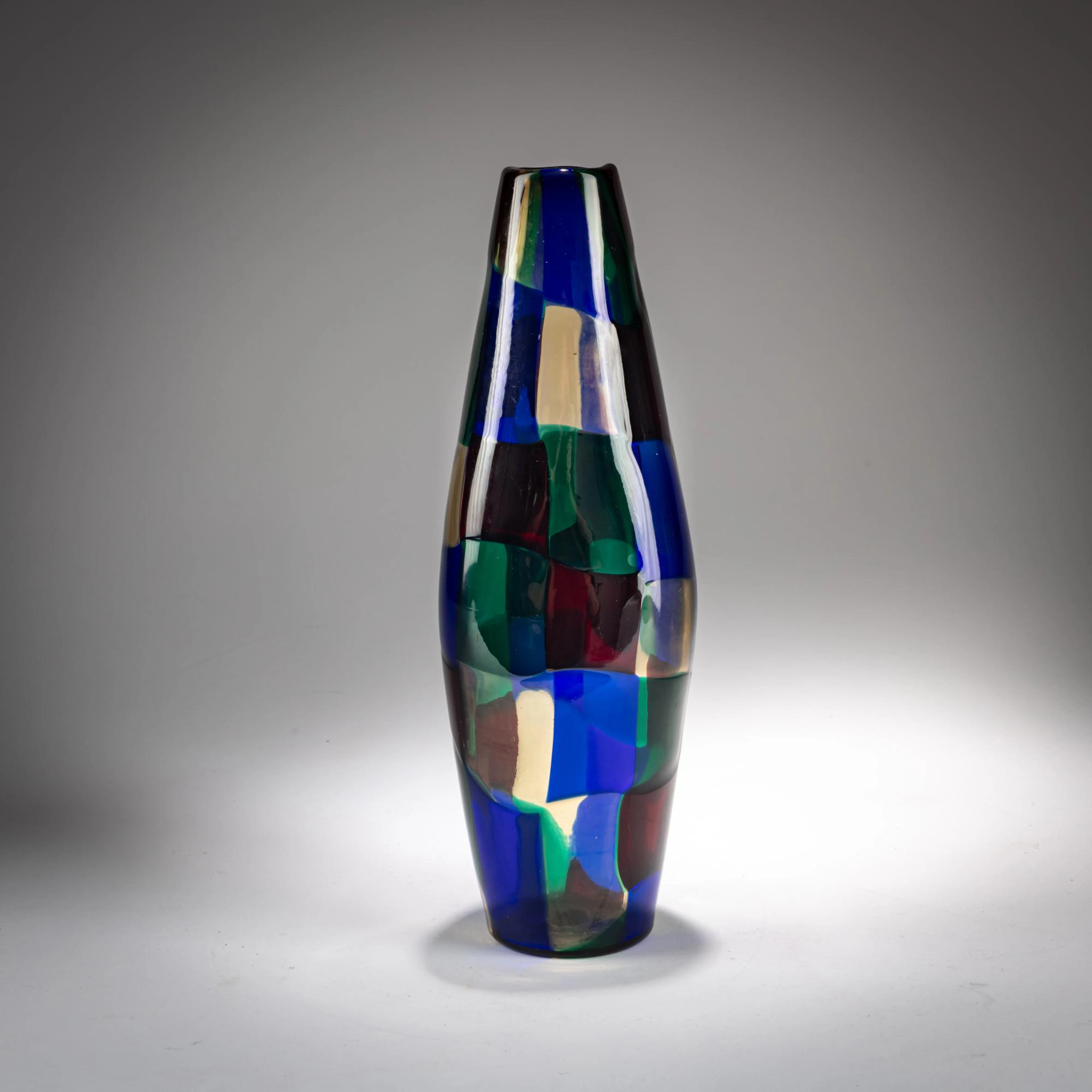 Fulvio Bianconi Vase 'Pezzato', um 1951