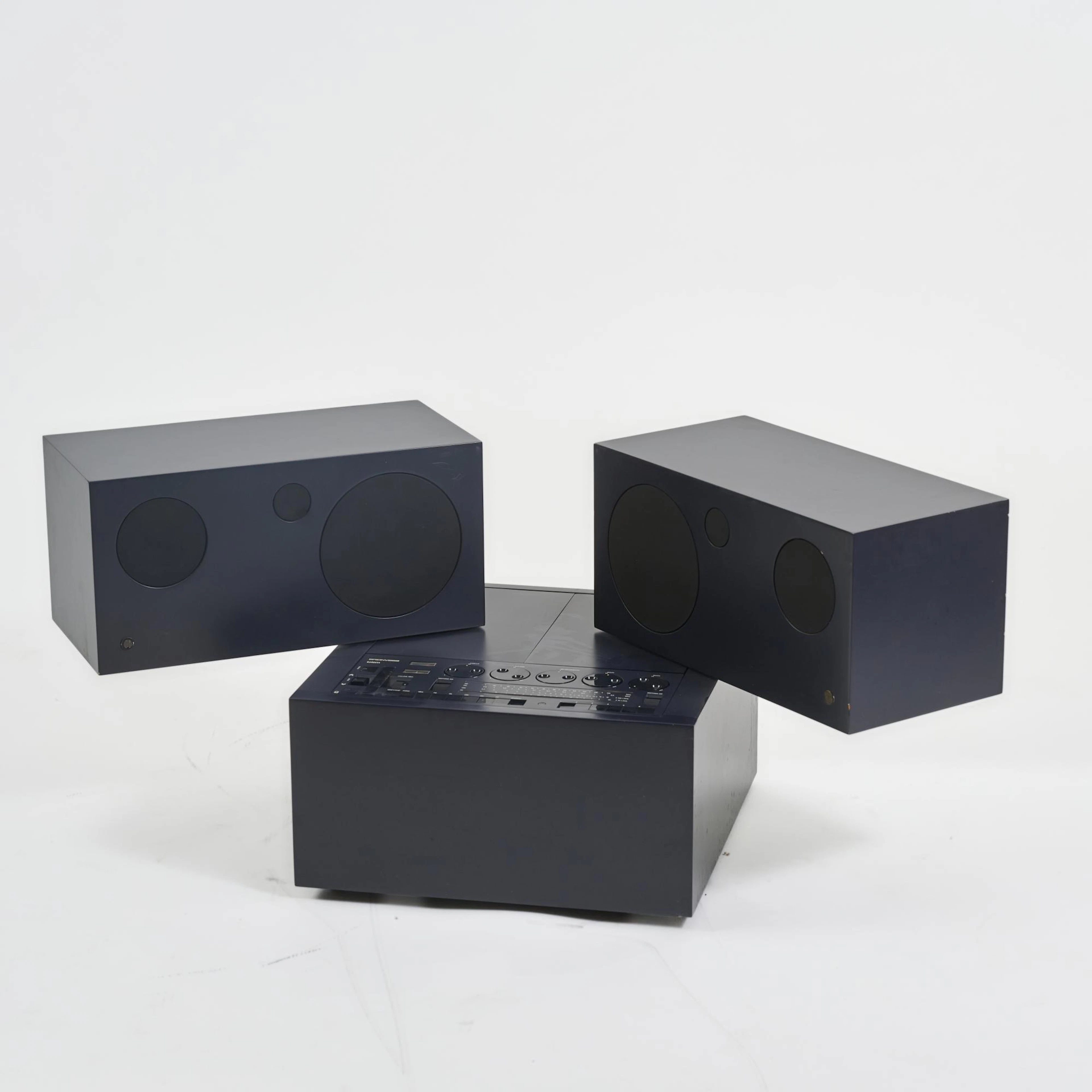 Mario Bellini Stereoanlage mit Plattenspieler 'RR 130 fo/st 2 - Totem'