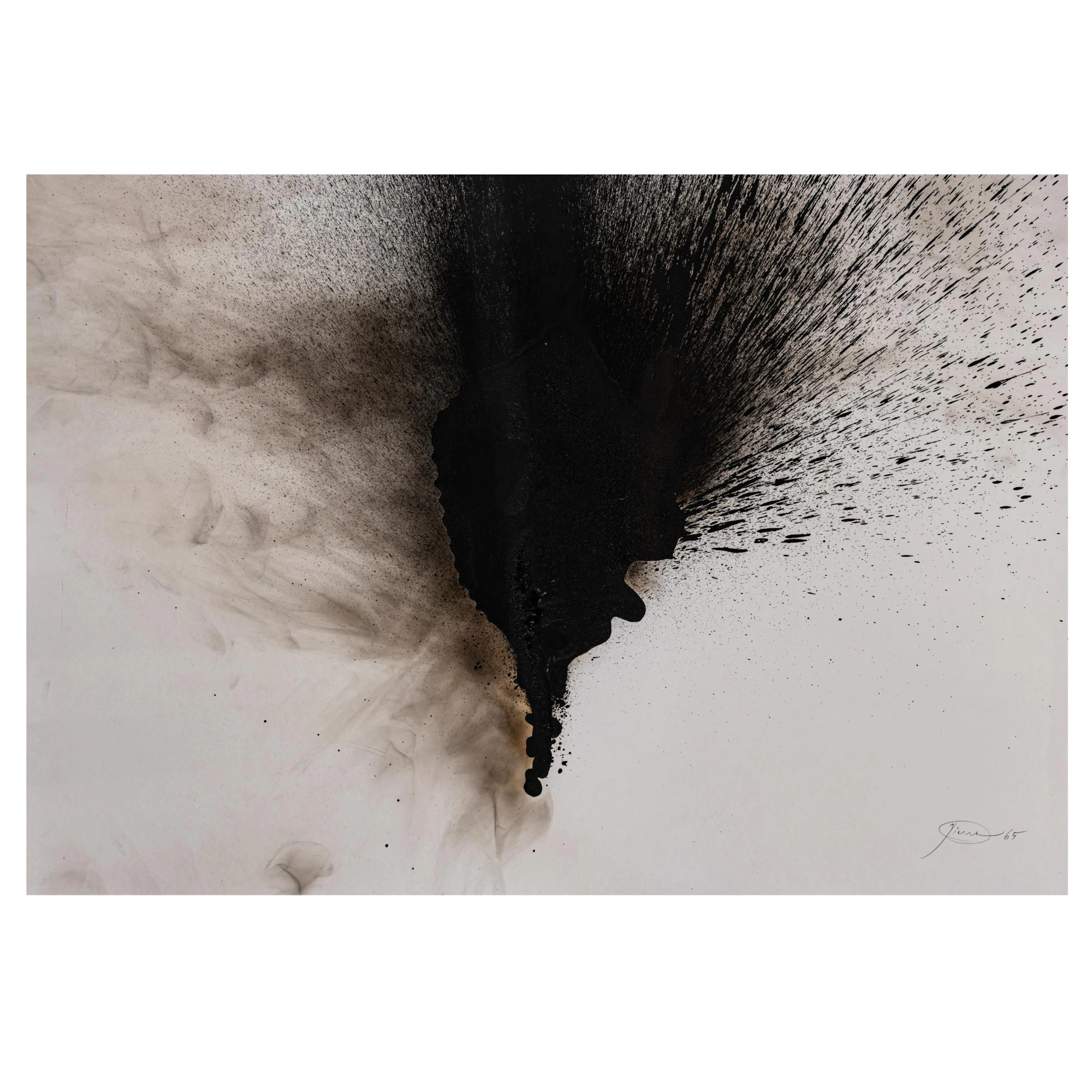 Otto Piene (1928 Bad Laasphe - 2014 Berlin) Ohne Titel (Feuergouache), 1965