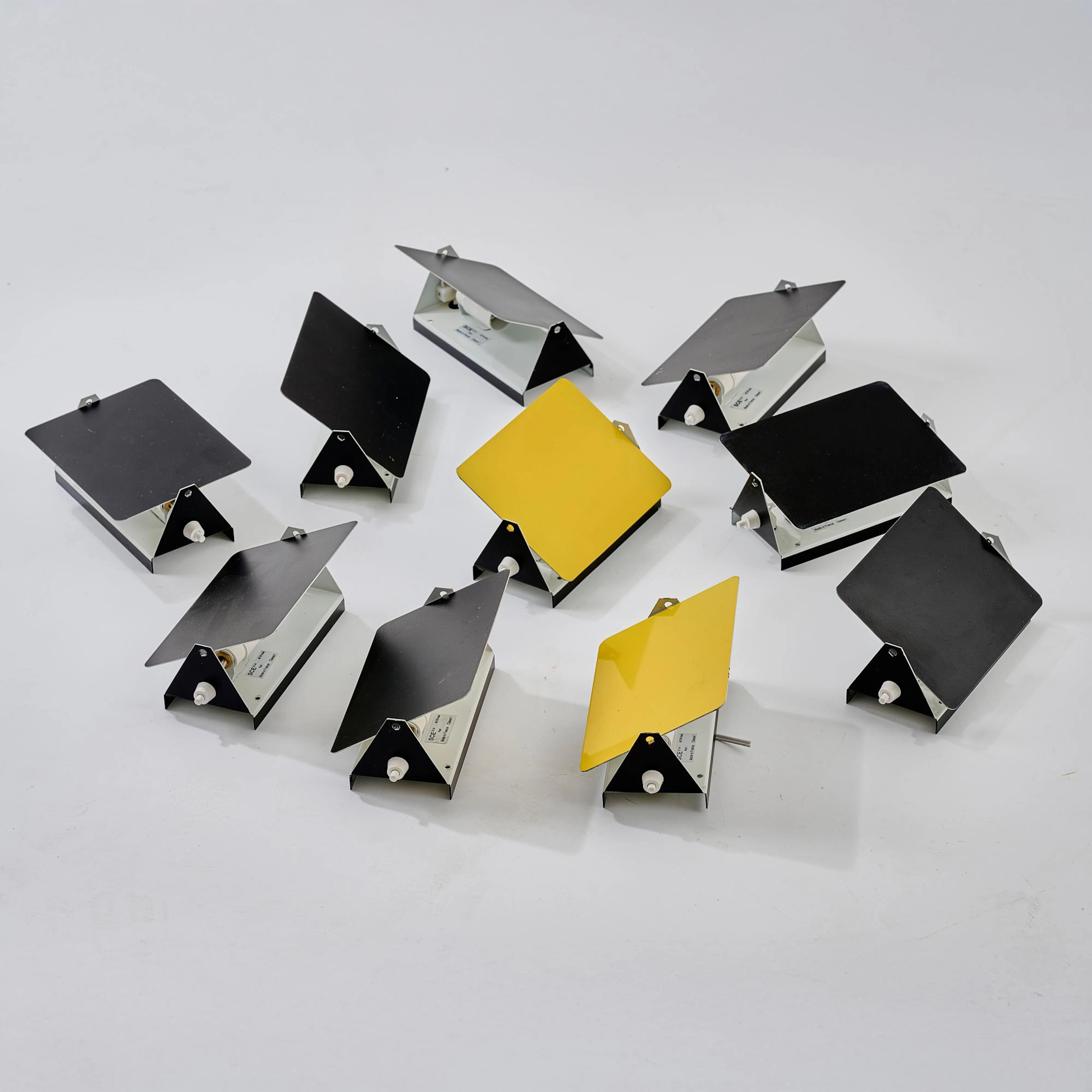 Charlotte Perriand Zehn Wandleuchten 'CP-1', 1963 (Entwurf)