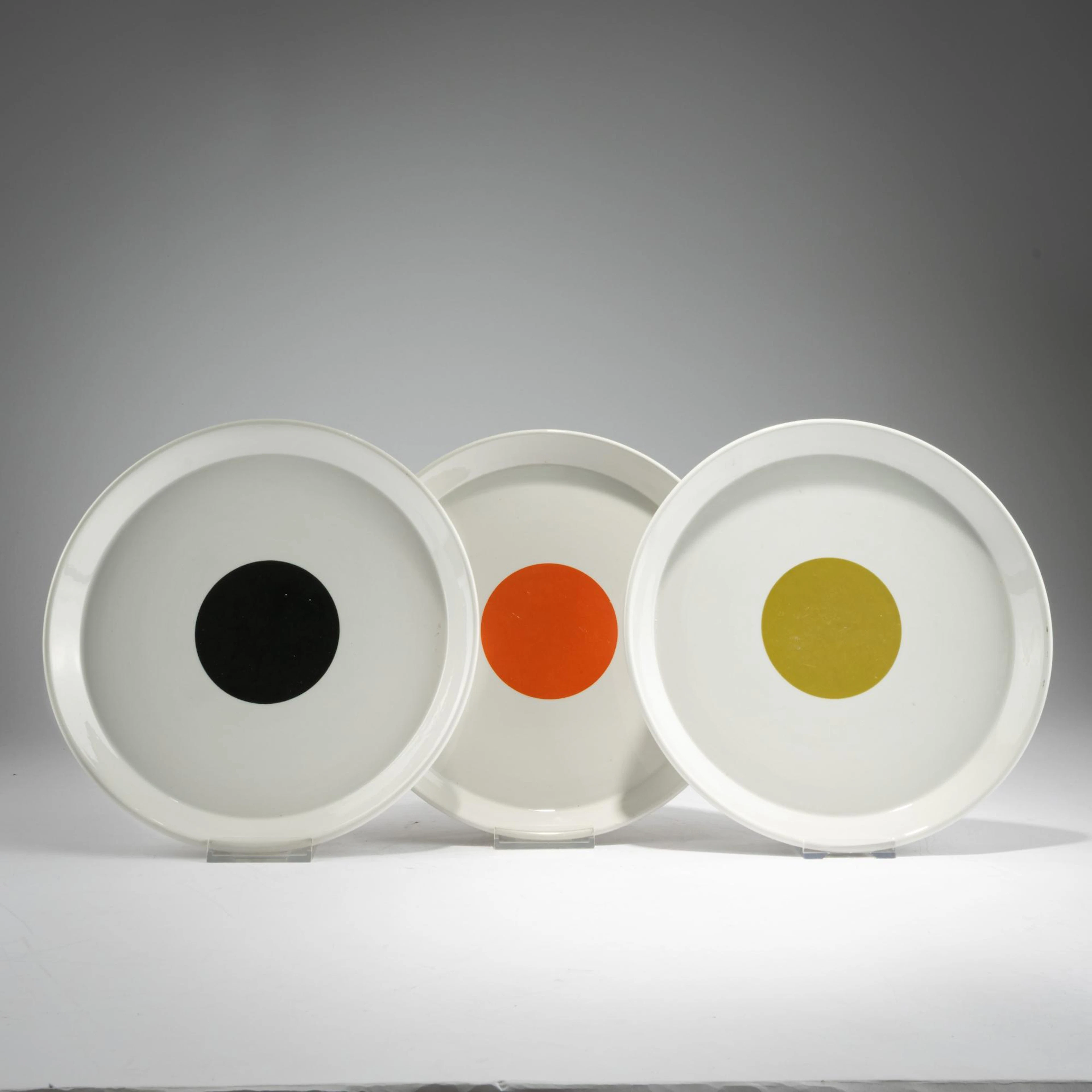 Gio Ponti Drei Teller, um 1967 (Entwurf)