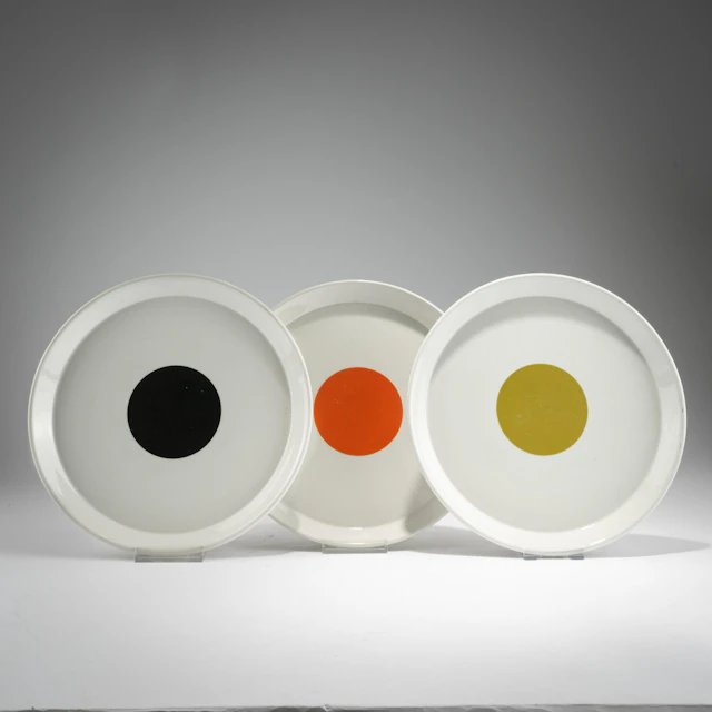 Gio Ponti Drei Teller, um 1967 (Entwurf)