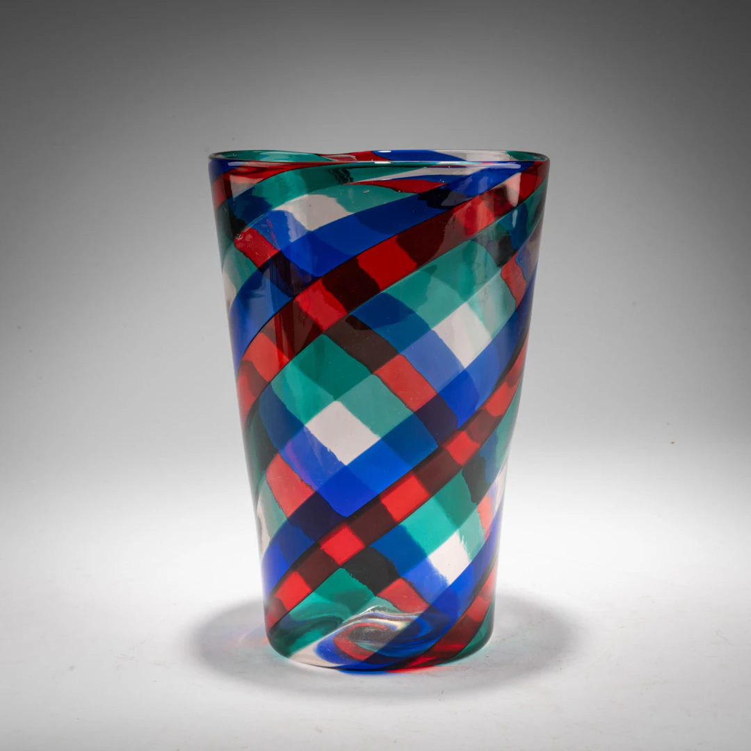 Fulvio Bianconi Vase 'A fasce ritorte', c. 1951
