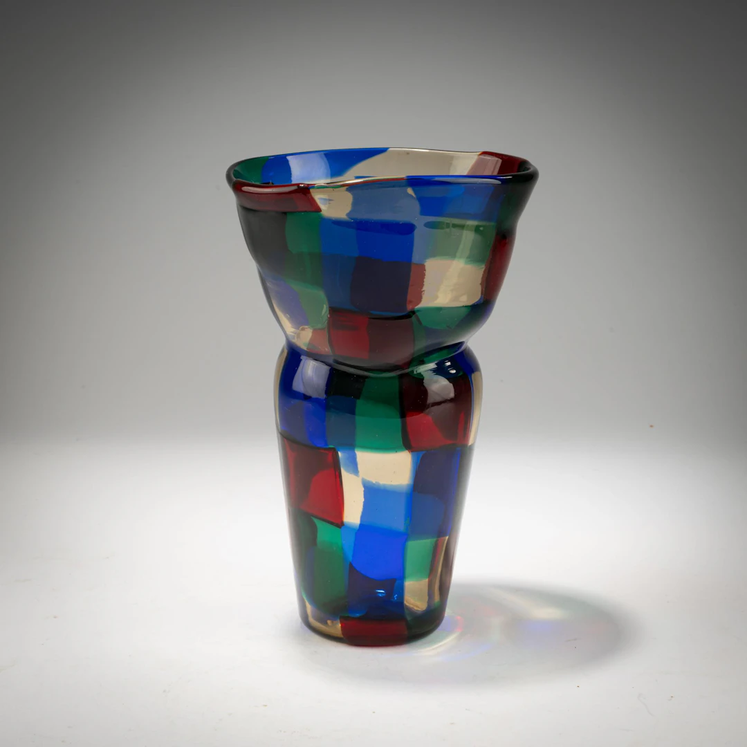 Fulvio Bianconi Vase 'Pezzato', um 1951