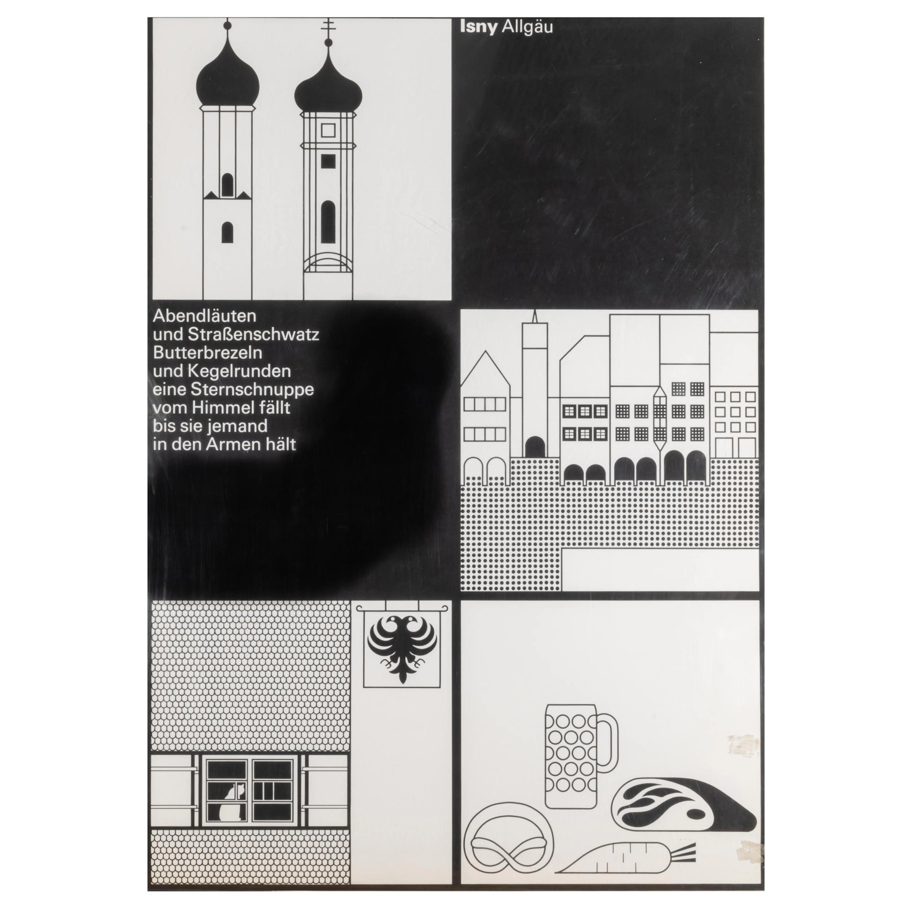 Otl Aicher Vier Werbeplakate 'Isny, Allgäu', 1976-86