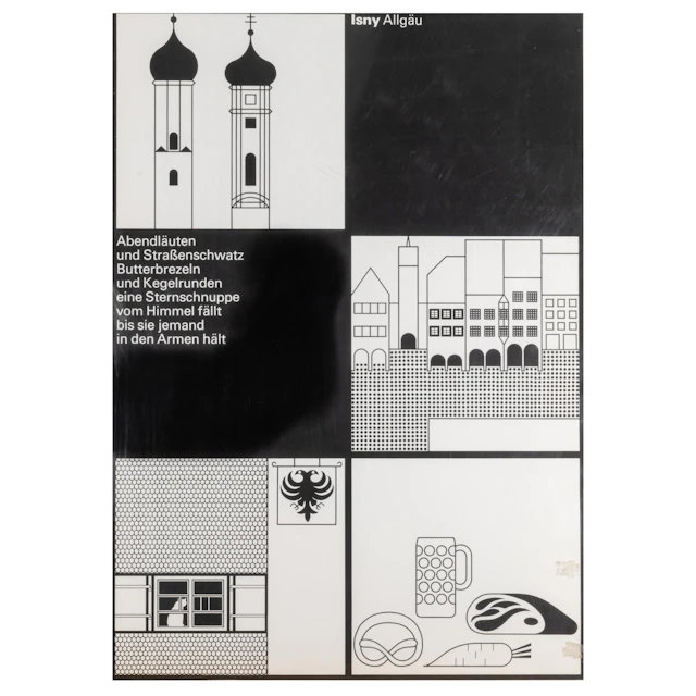 Otl Aicher Vier Werbeplakate 'Isny, Allgäu', 1976-86