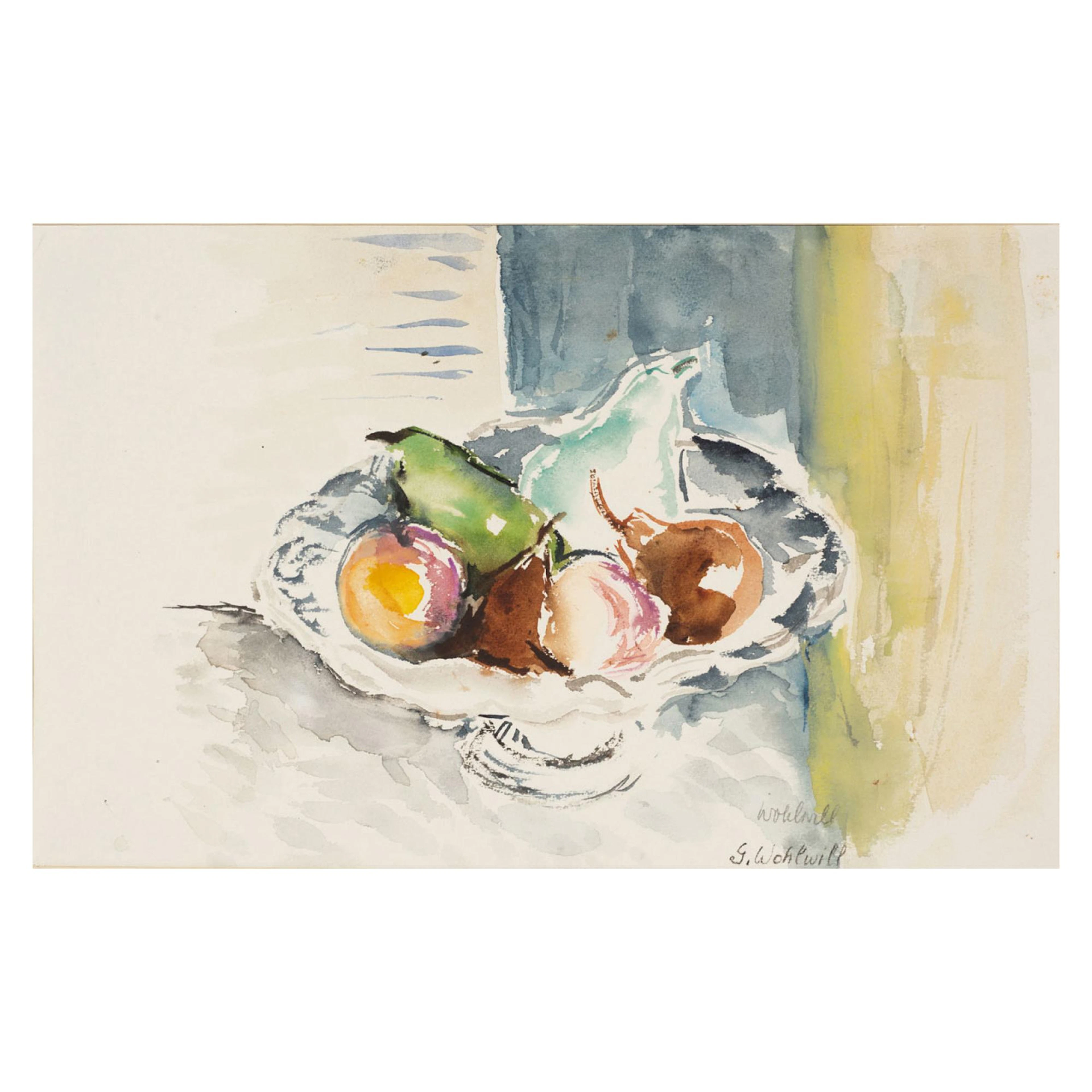 Gretchen Wohlwill (1878 Hamburg - 1962 ebenda) 'Stillleben mit Fruchtschale'