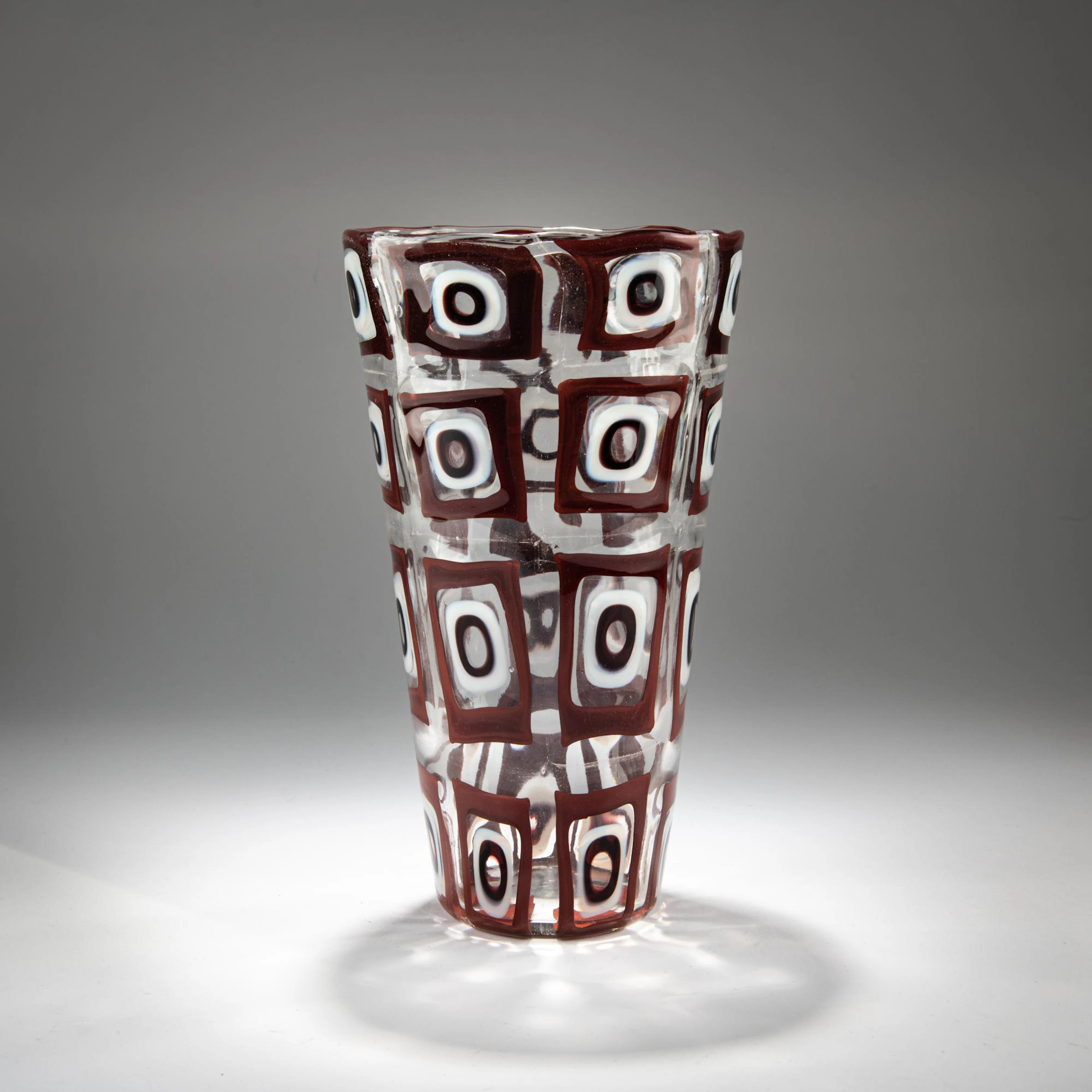 Ercole Barovier Vase 'Dorico corniola', 1965