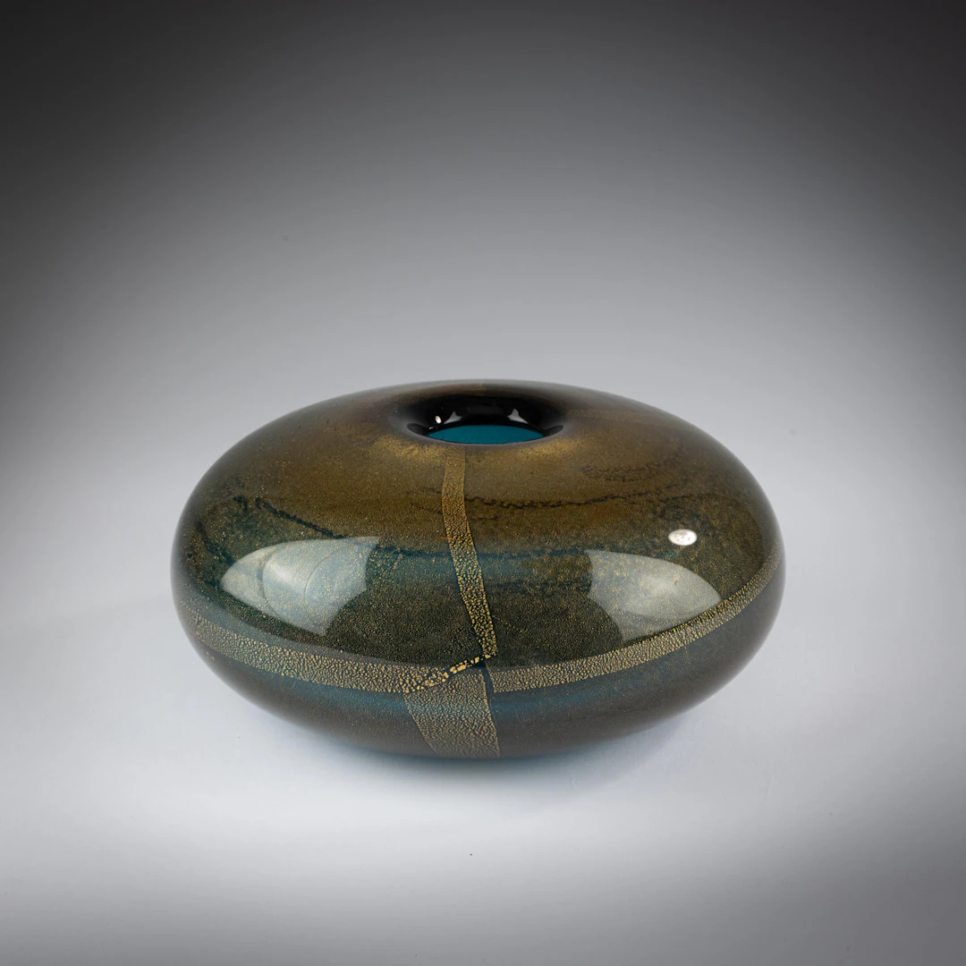 Laura Diaz de Santillana Vase 'Sommerso oro', 1985