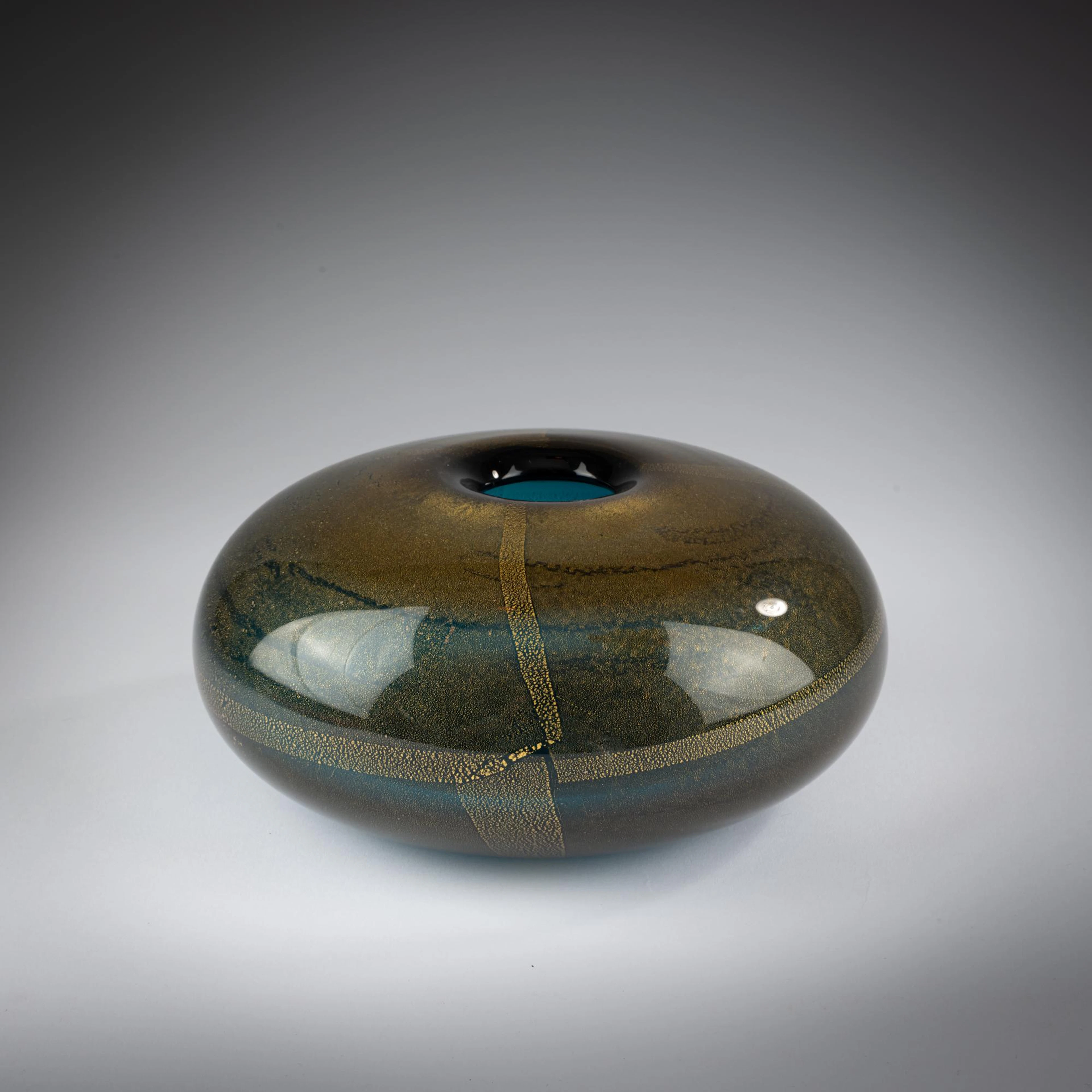 Laura Diaz de Santillana Vase 'Sommerso oro', 1985