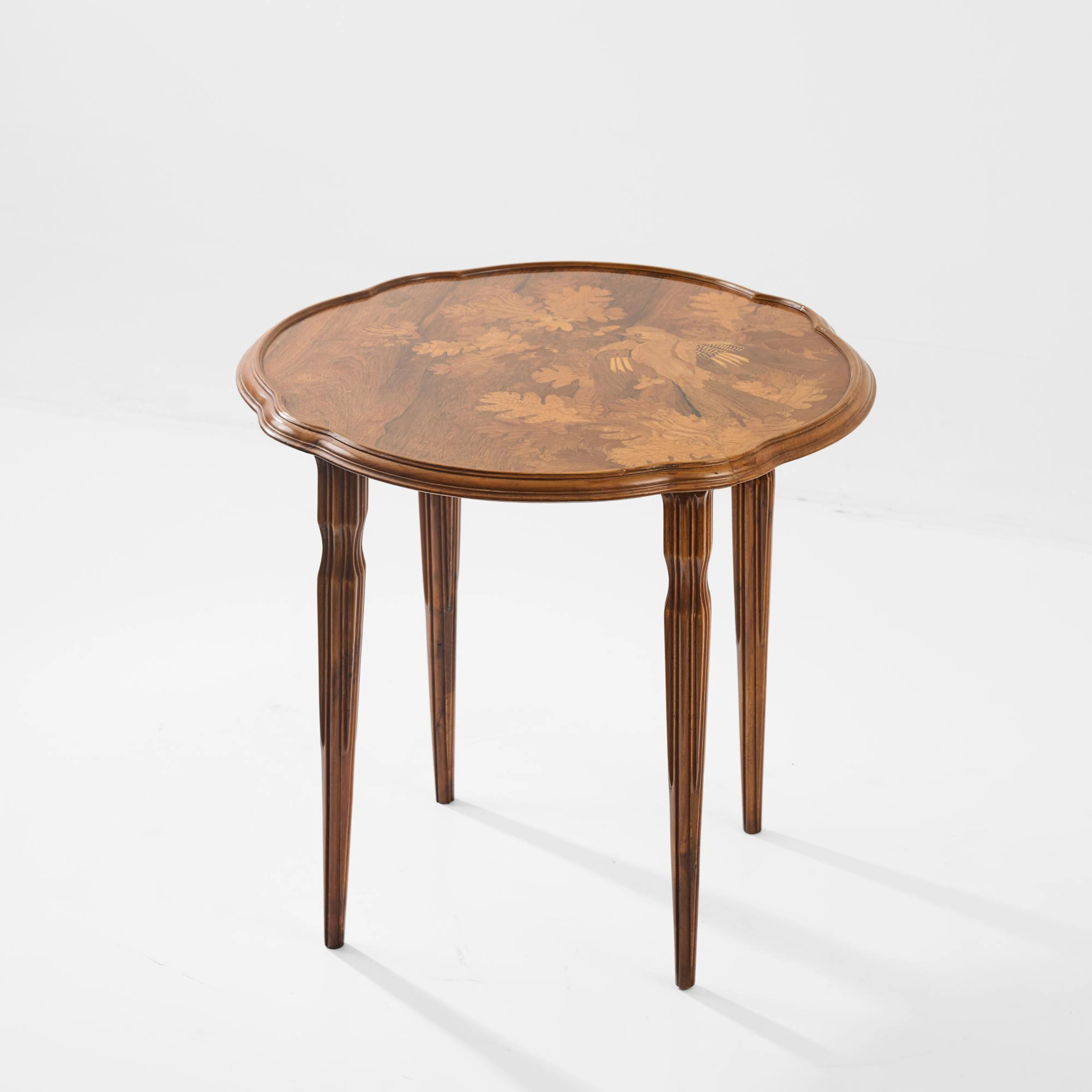 Emile Gallé Teetisch 'Oiseau', um 1900