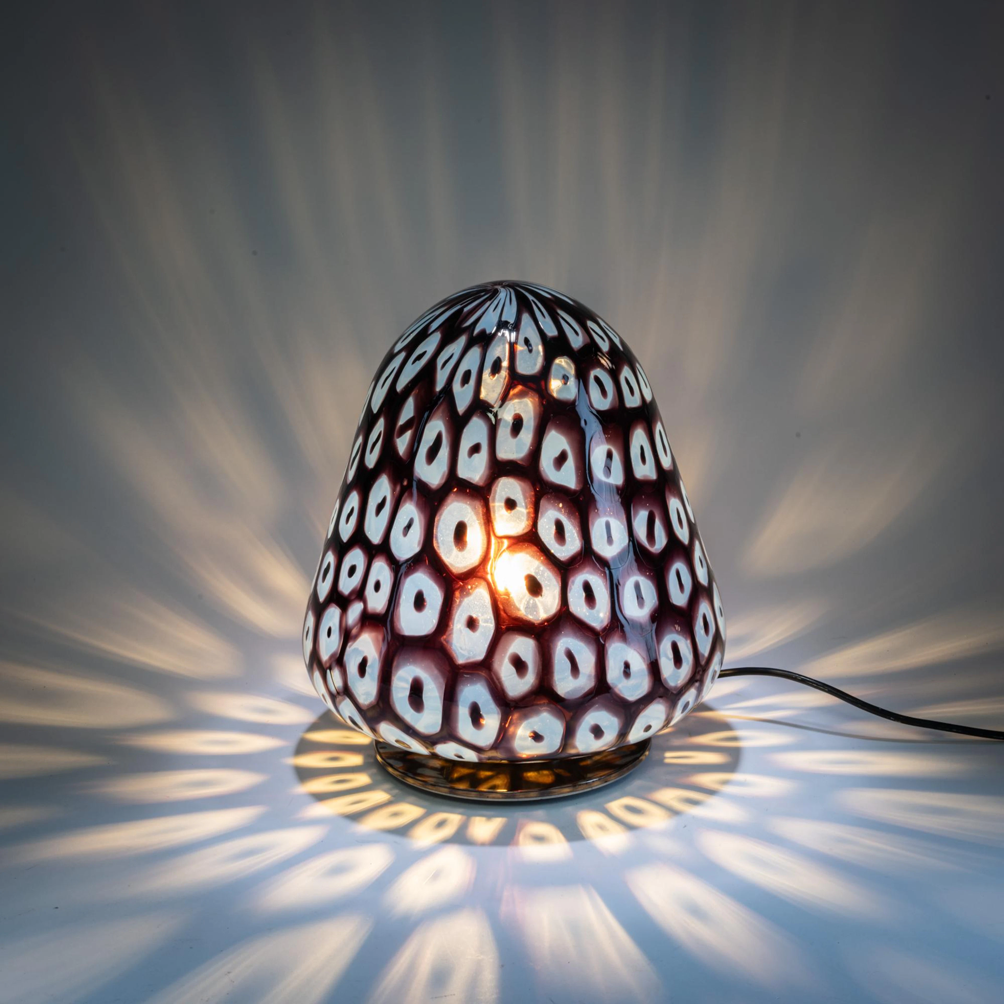 Barovier & Toso, Murano Tischleuchte, 1960er Jahre (Entwurf)