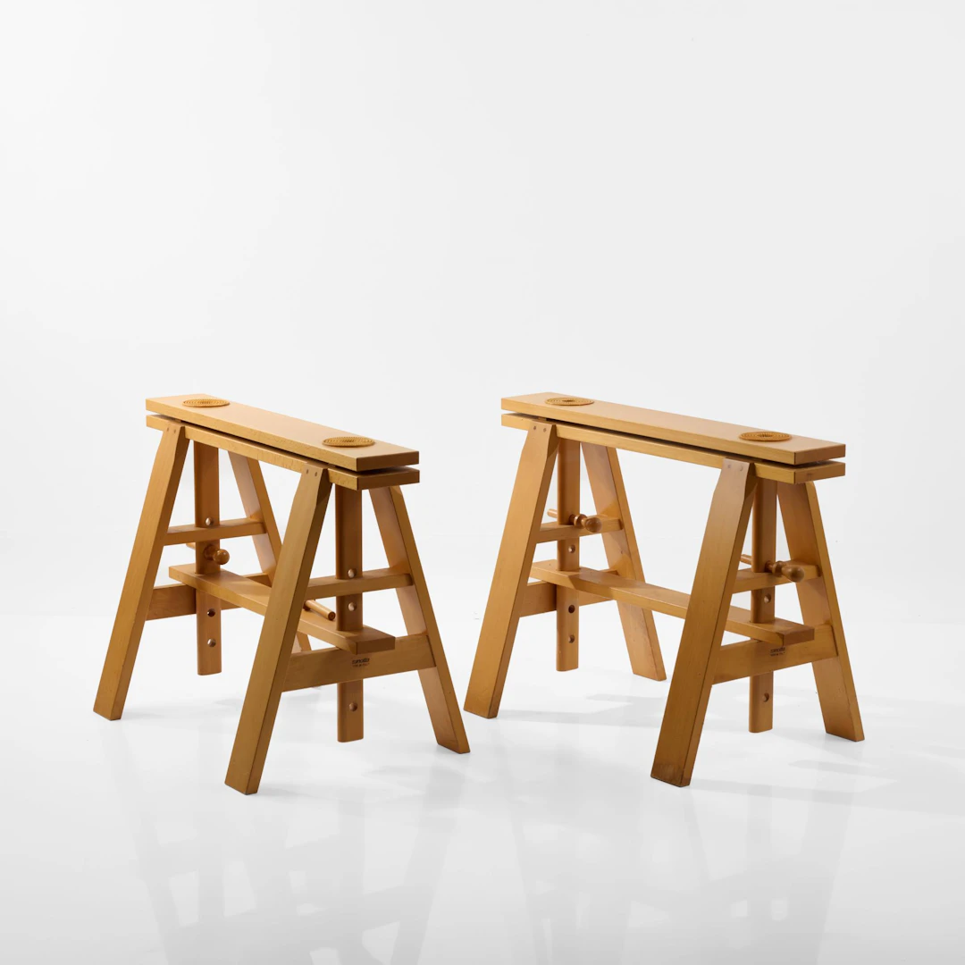 Achille Castiglioni Zwei Böcke für Tisch 'Leonardo' - '2650', 1969 (Entwurf)
