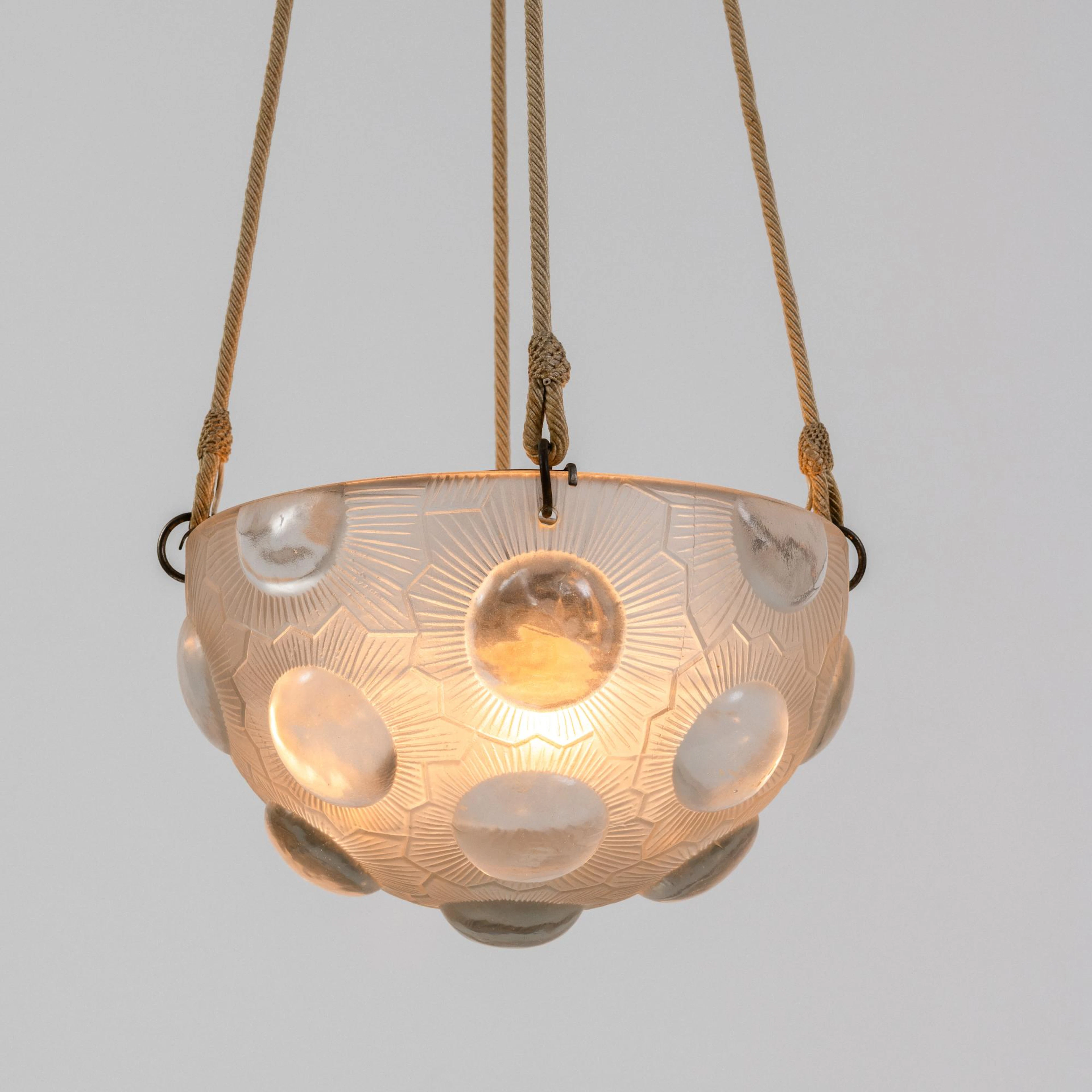 René Lalique Hängeleuchte 'Soleil', 1926