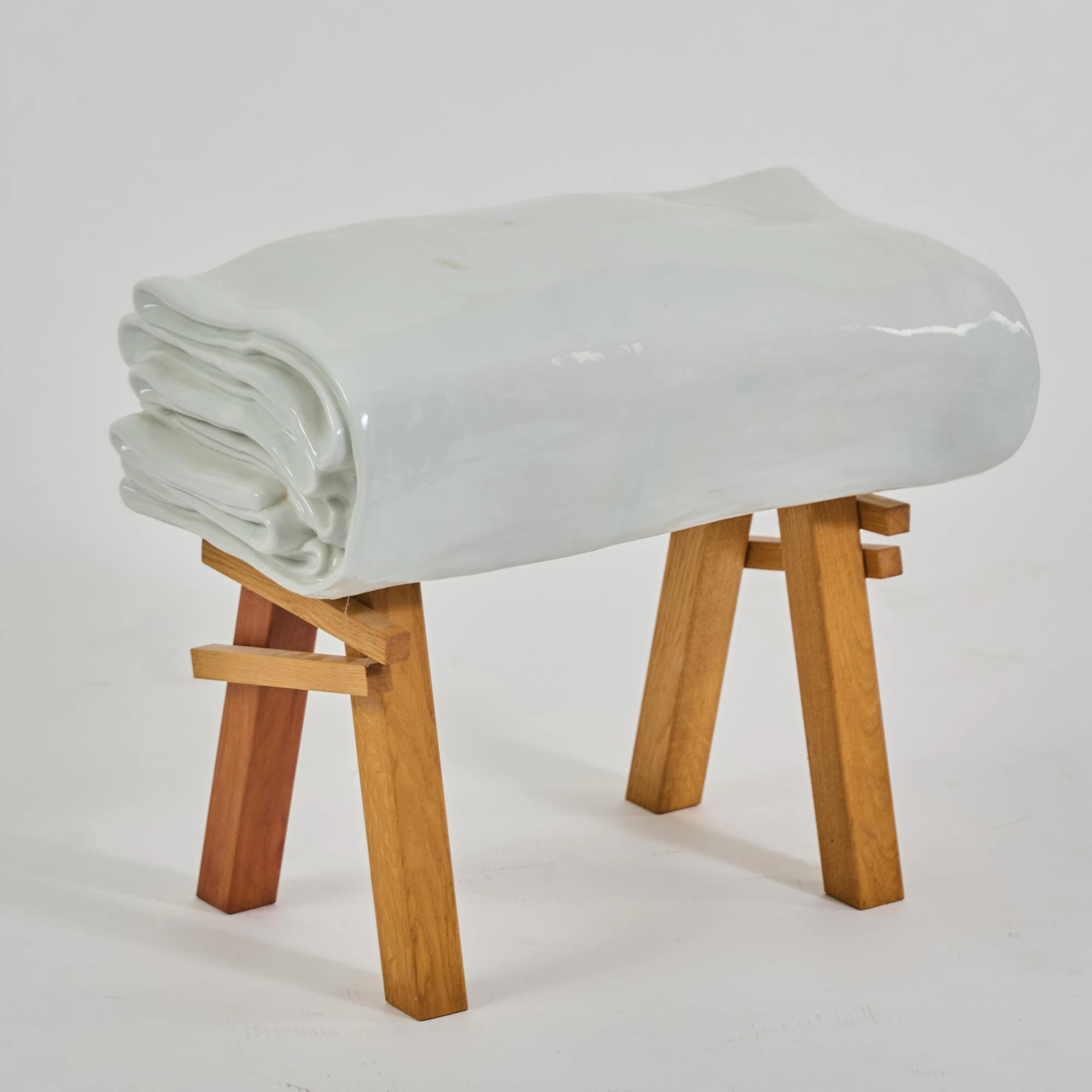 Judith van den Boom Unikat Porzellan Hocker 'Vitrified Variables'