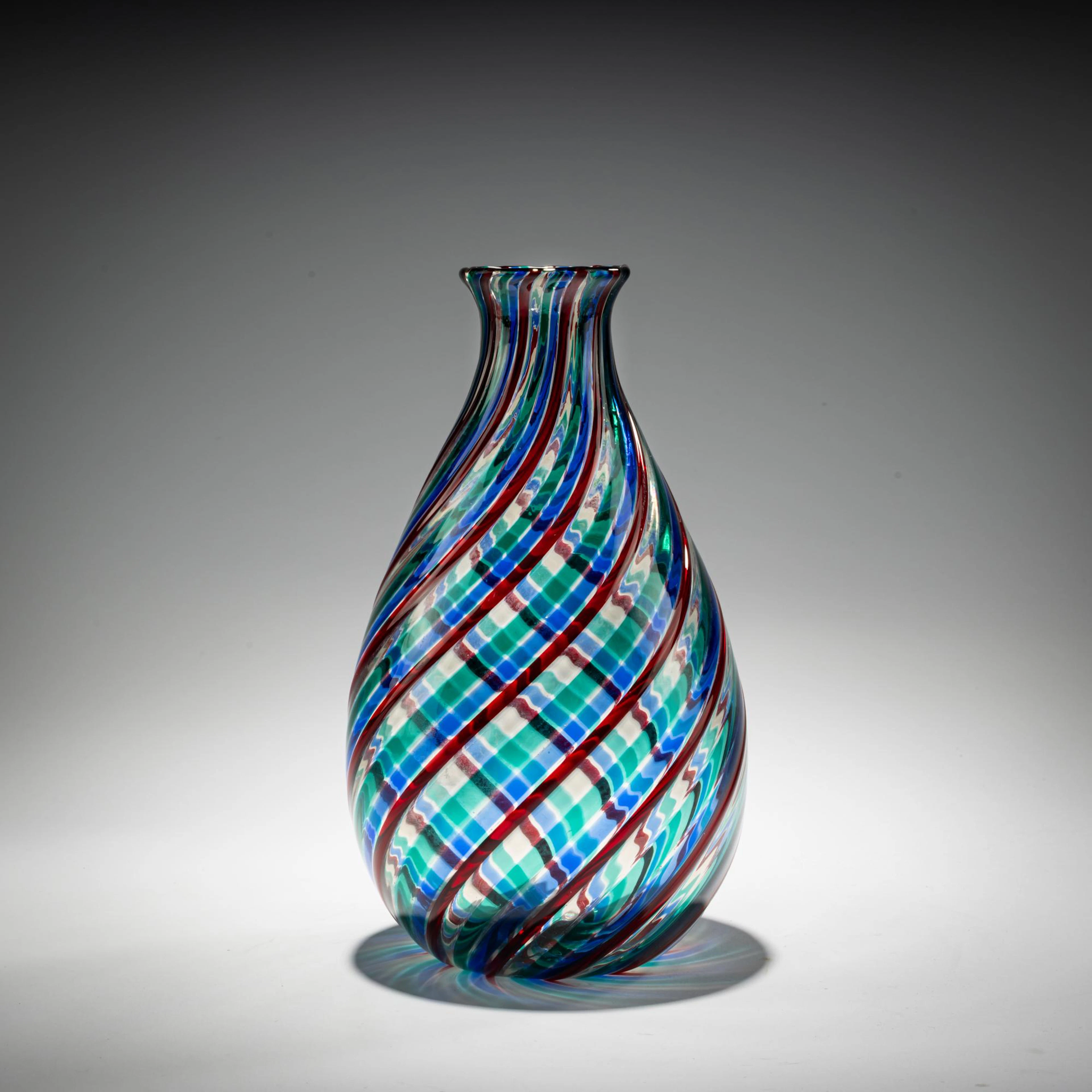 Fulvio Bianconi Vase 'A fili ritorte', um 1955