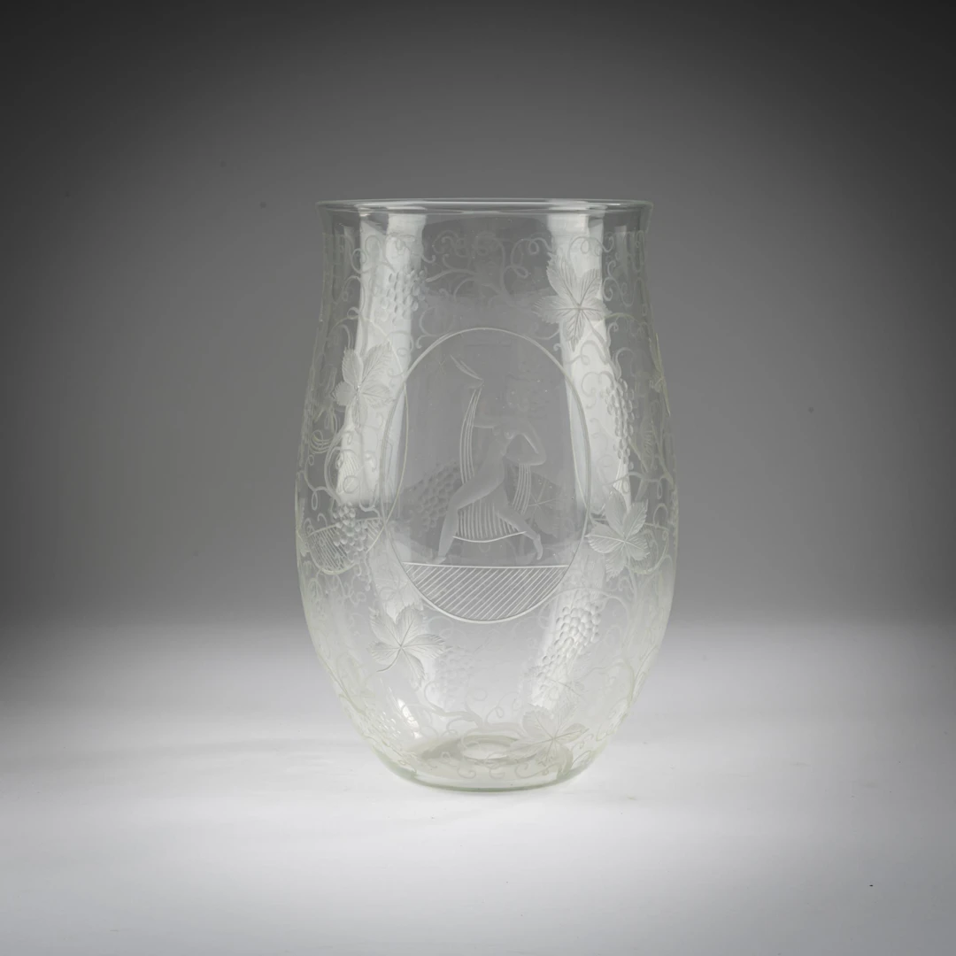 Franz Pelzel Vase 'La danza', 1938