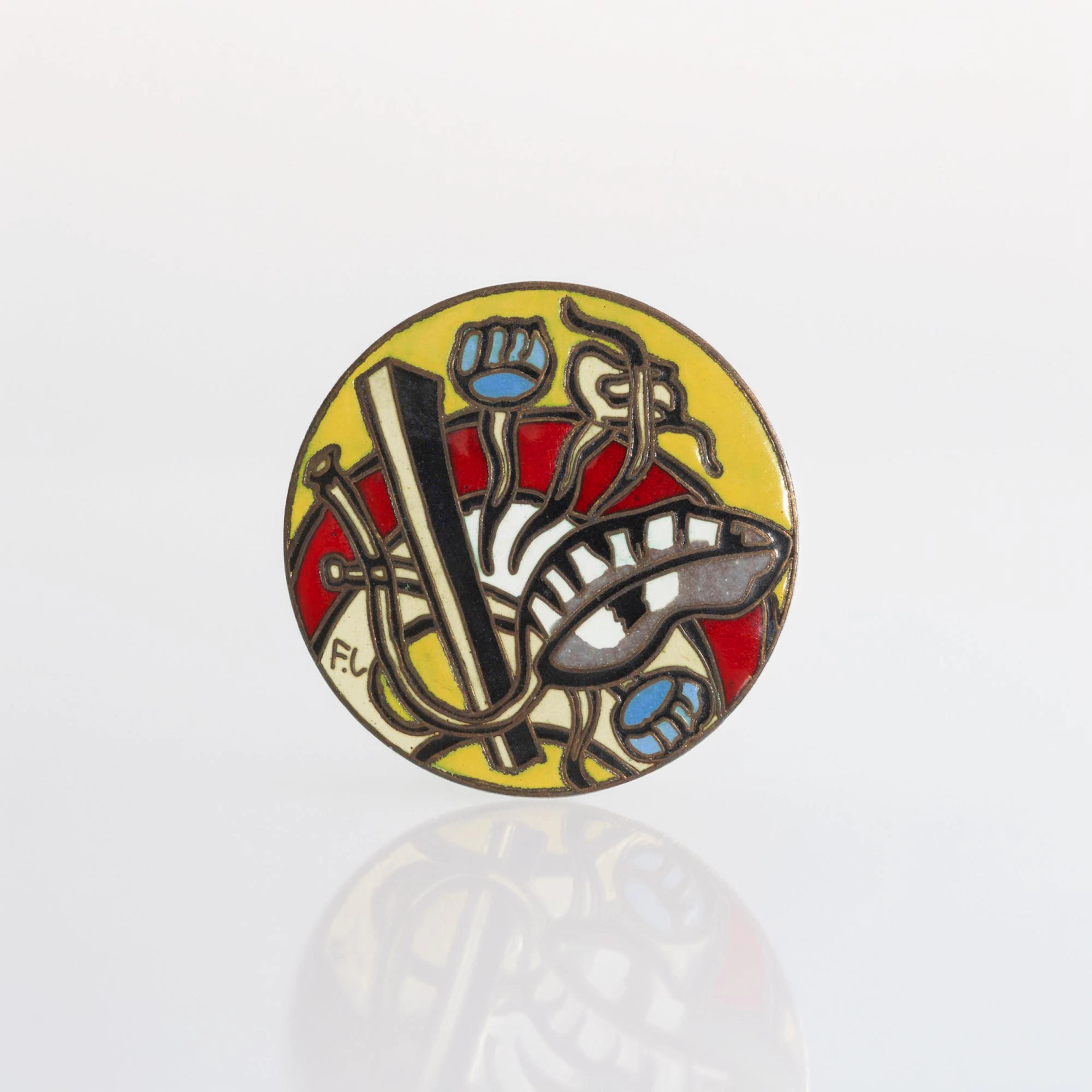 Fernand Léger Brosche/Anhänger 'Fleurs épanouïes', um 1950