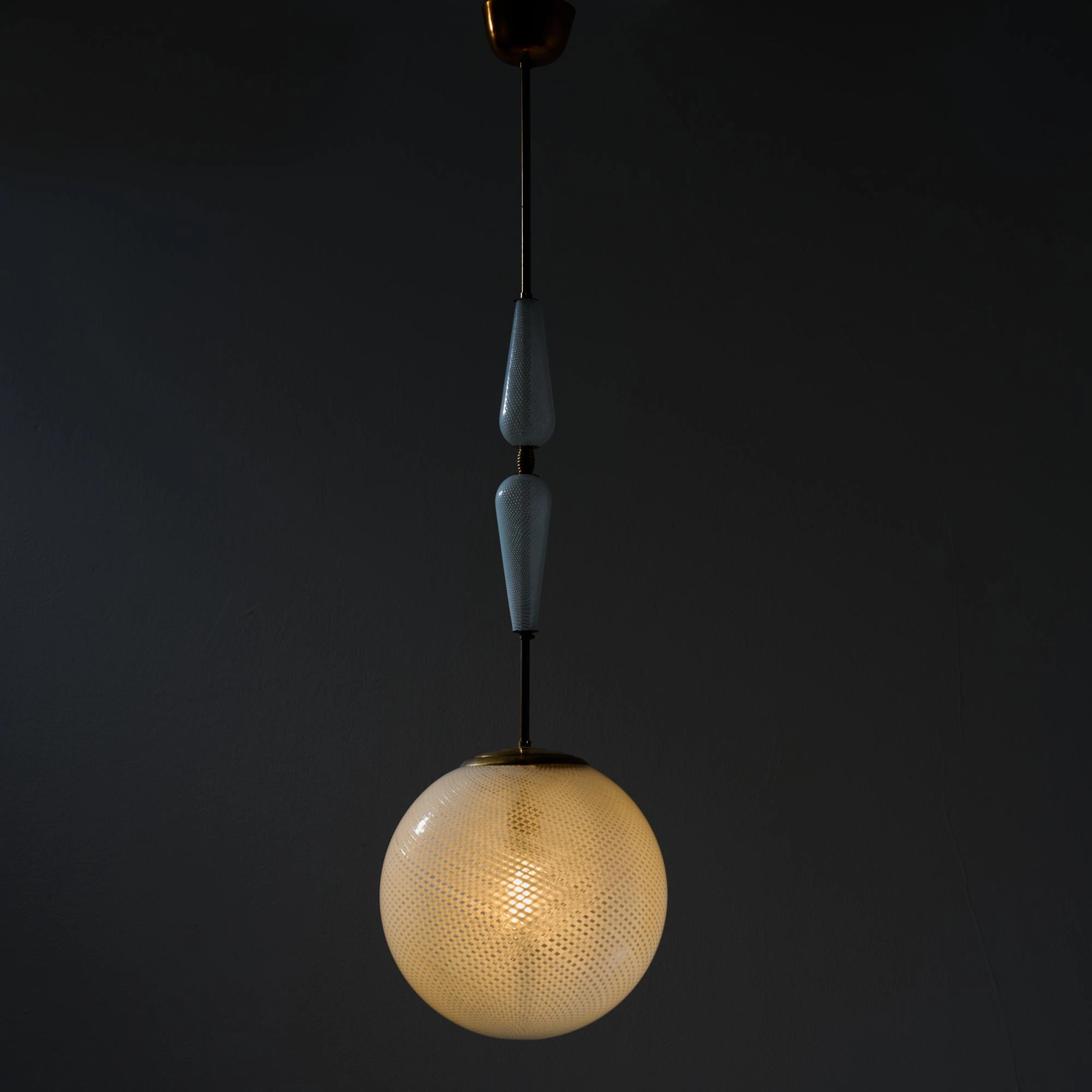 Carlo Scarpa Deckenleuchte 'Reticello', um 1940 (Entwurf)