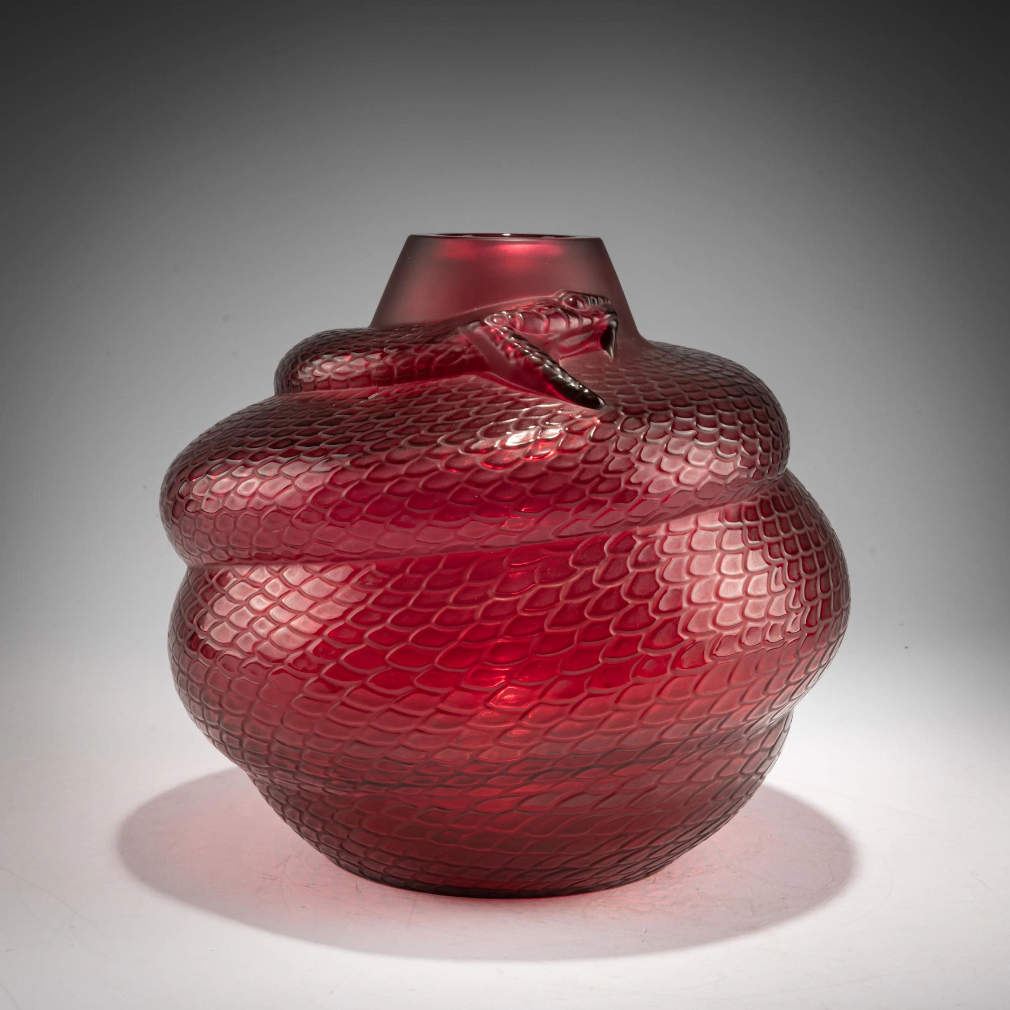 René Lalique Vase 'Serpents', 1924 (Entwurf)