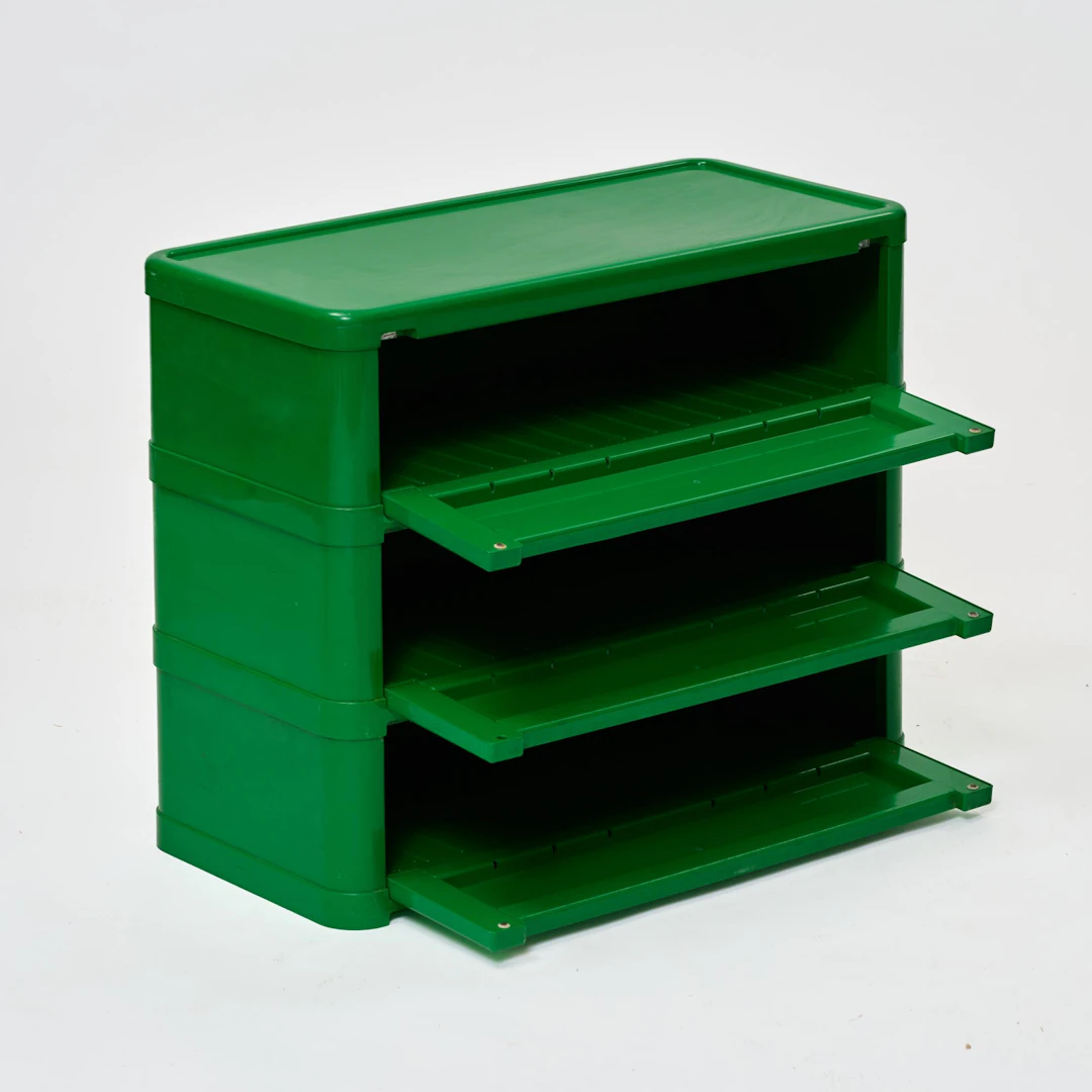 Olaf von Bohr Schuhregal / Kommode '4964', um 1974 (Entwurf)