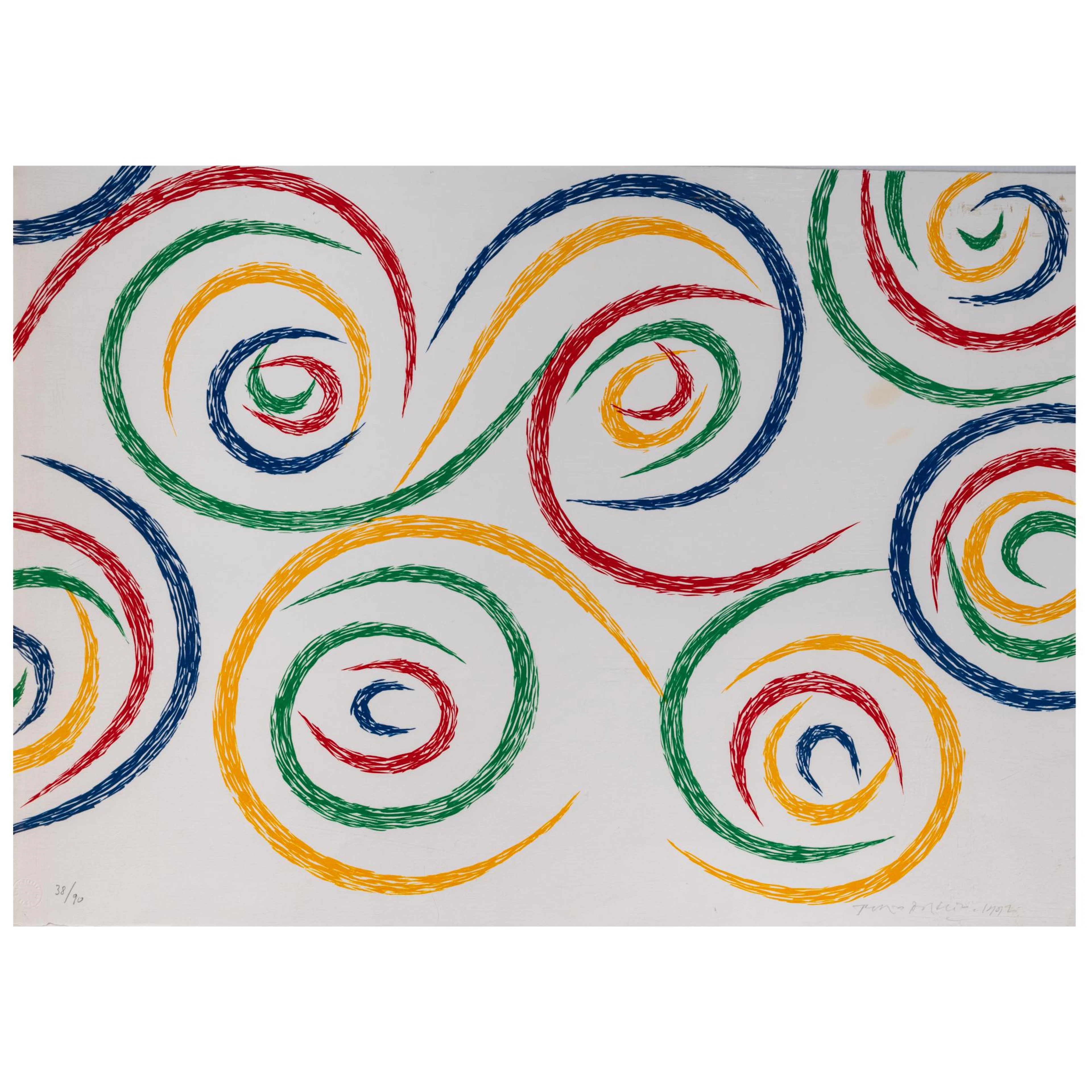 Piero Dorazio (1927 Rom - 2005 Perugia) 'Cercles du matin', 1992