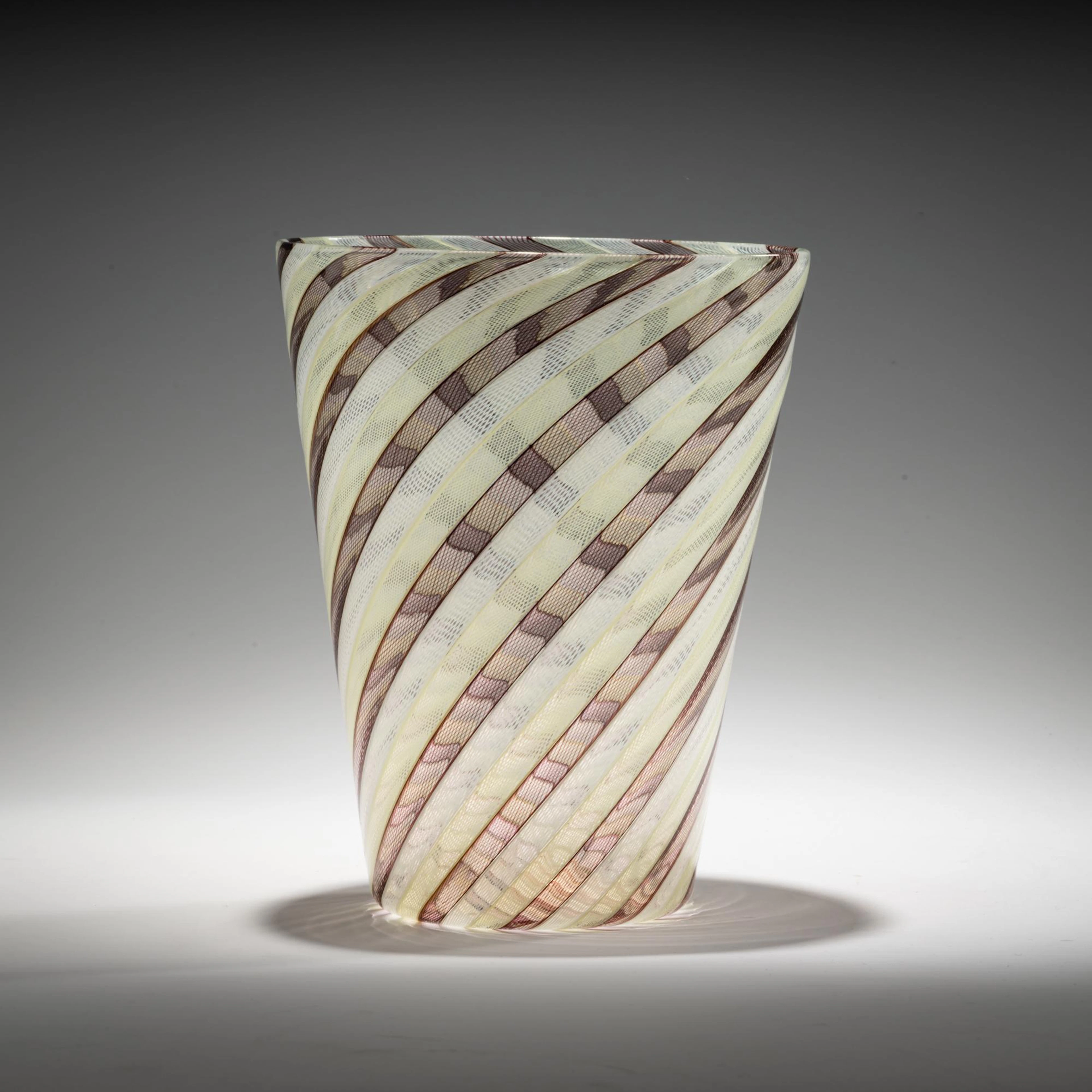 Paolo Venini Vase 'Zanfirico', um 1950