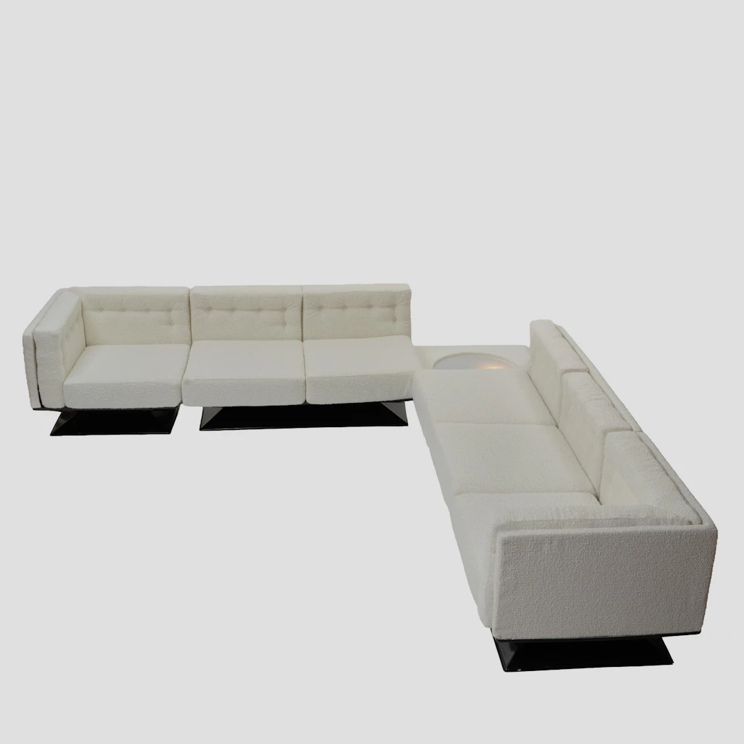 Carlo Pellegrini Sofa 'Vignola' mit Leuchttisch, 1964 (Entwurf)