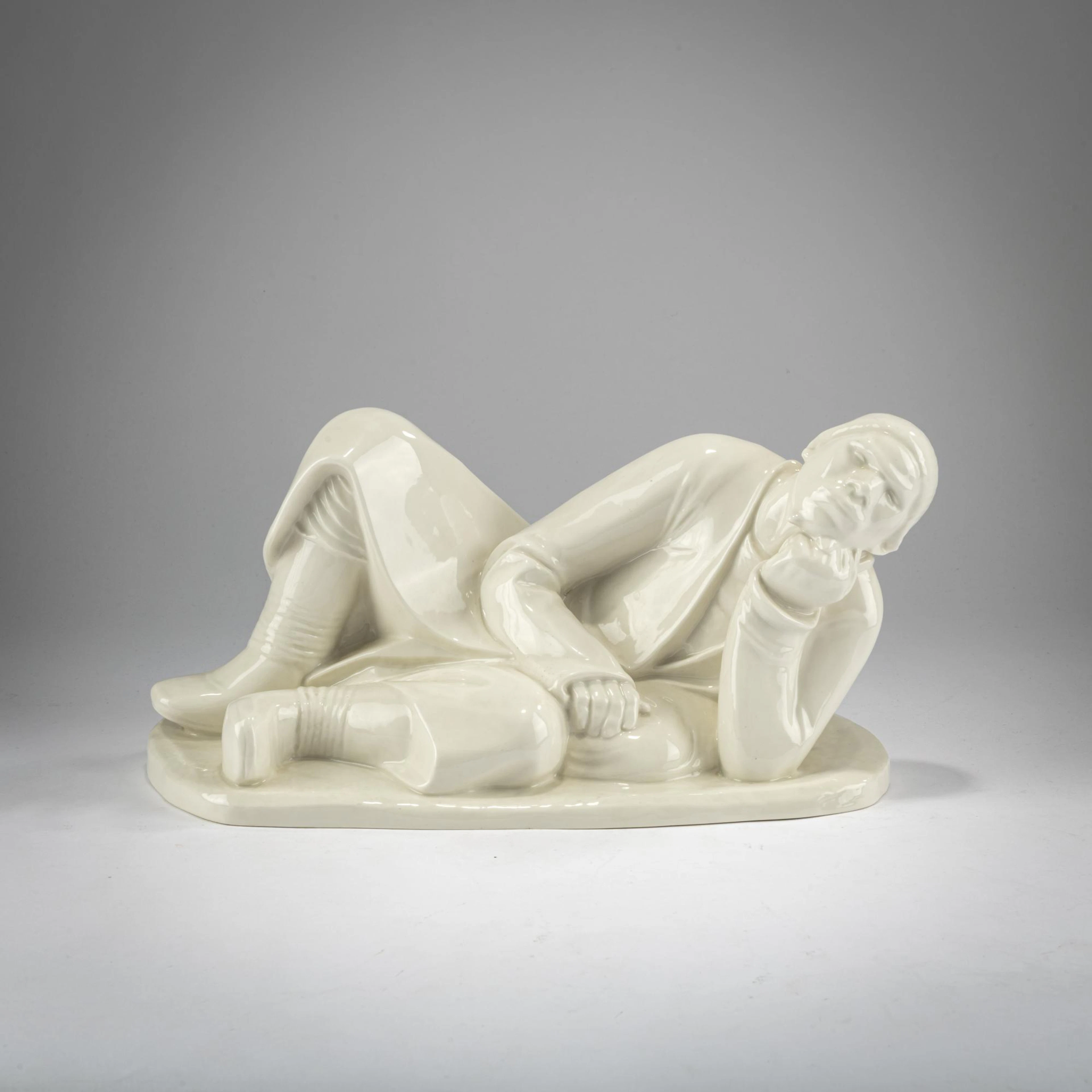Ernst Barlach 'Liegender Bauer', 1908