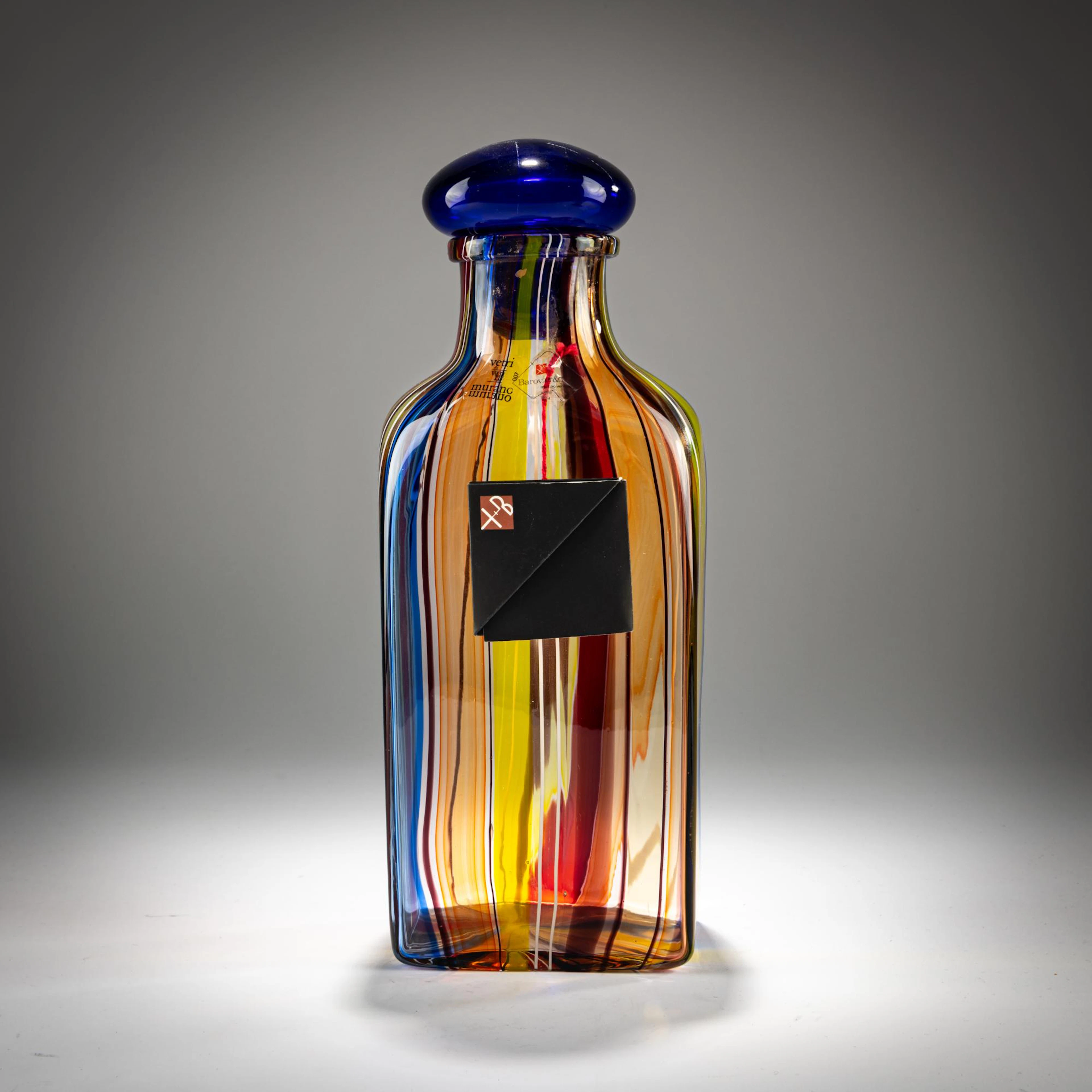 Angelo Barovier Flasche 'A canne', 1958