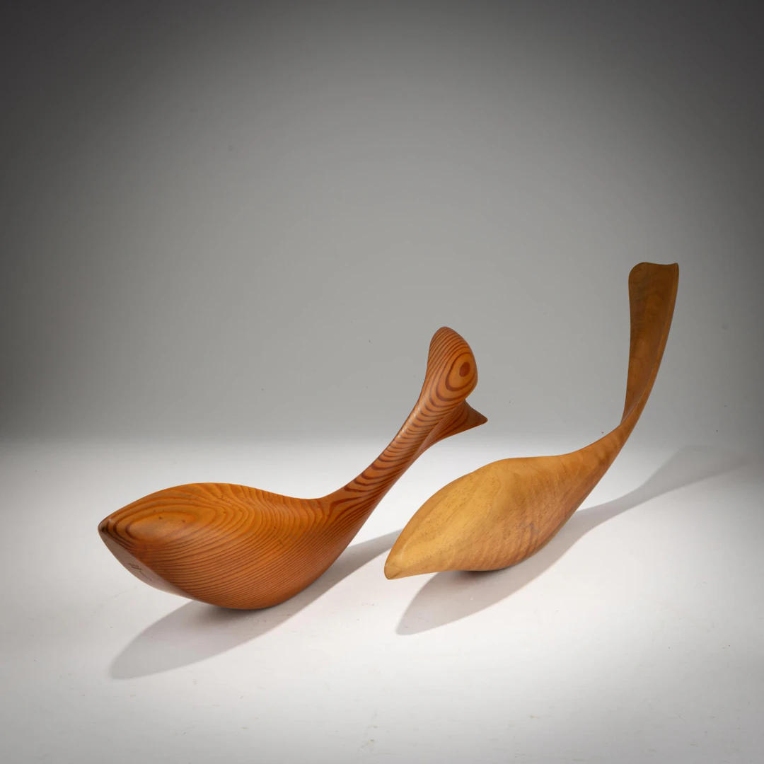 Rupprecht (eigentlich Paul) Skrip Zwei Skulpturen (Walfische), 1950er