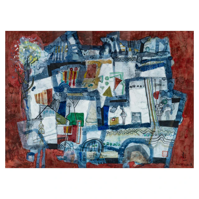 Shōichi Hasegawa (1929 Yaizu - 2023 Paris) 'Labyrinthe enchanté', circa 2000