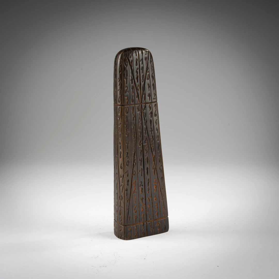 Rainer Kriester (1935 Plauen - 2002 Vendone) Skulptur 'Kalenderkopf 3', 1995