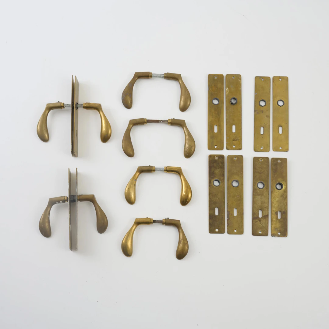 Arne Jacobsen Sechs Paar Türdrückgarnitur 'AJ 97', 1956 (Entwurf)